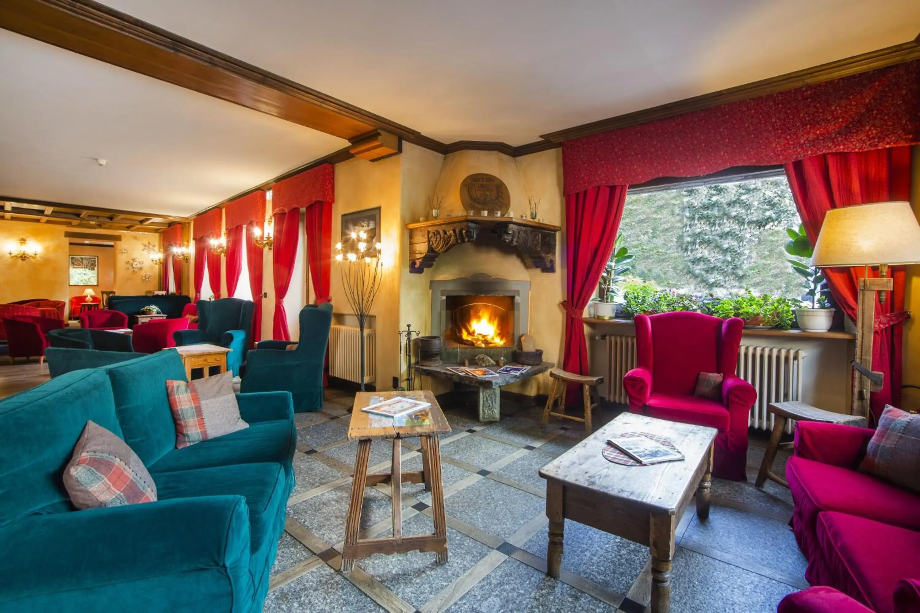 Lobby or reception, Seating Area in Hotel Courmayeur