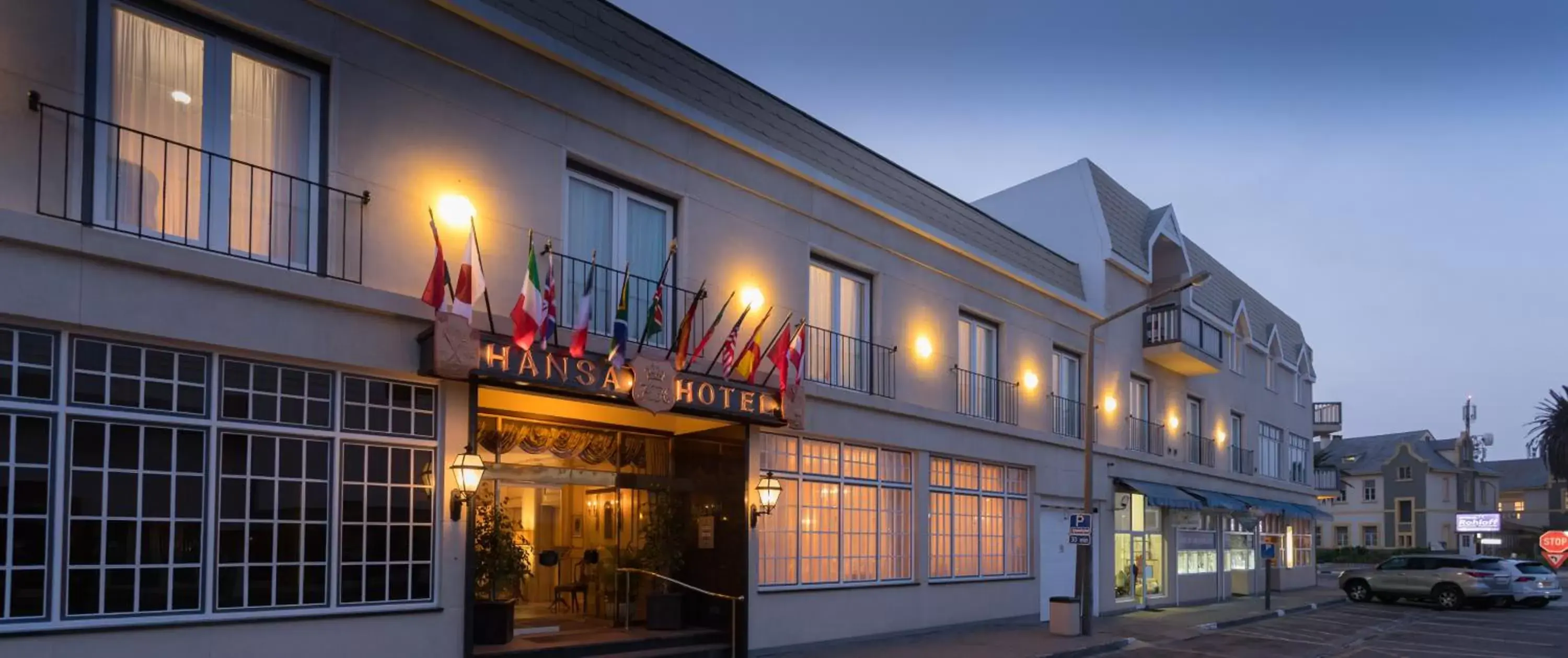 Facade/entrance, Property Building in Hansa Hotel Swakopmund