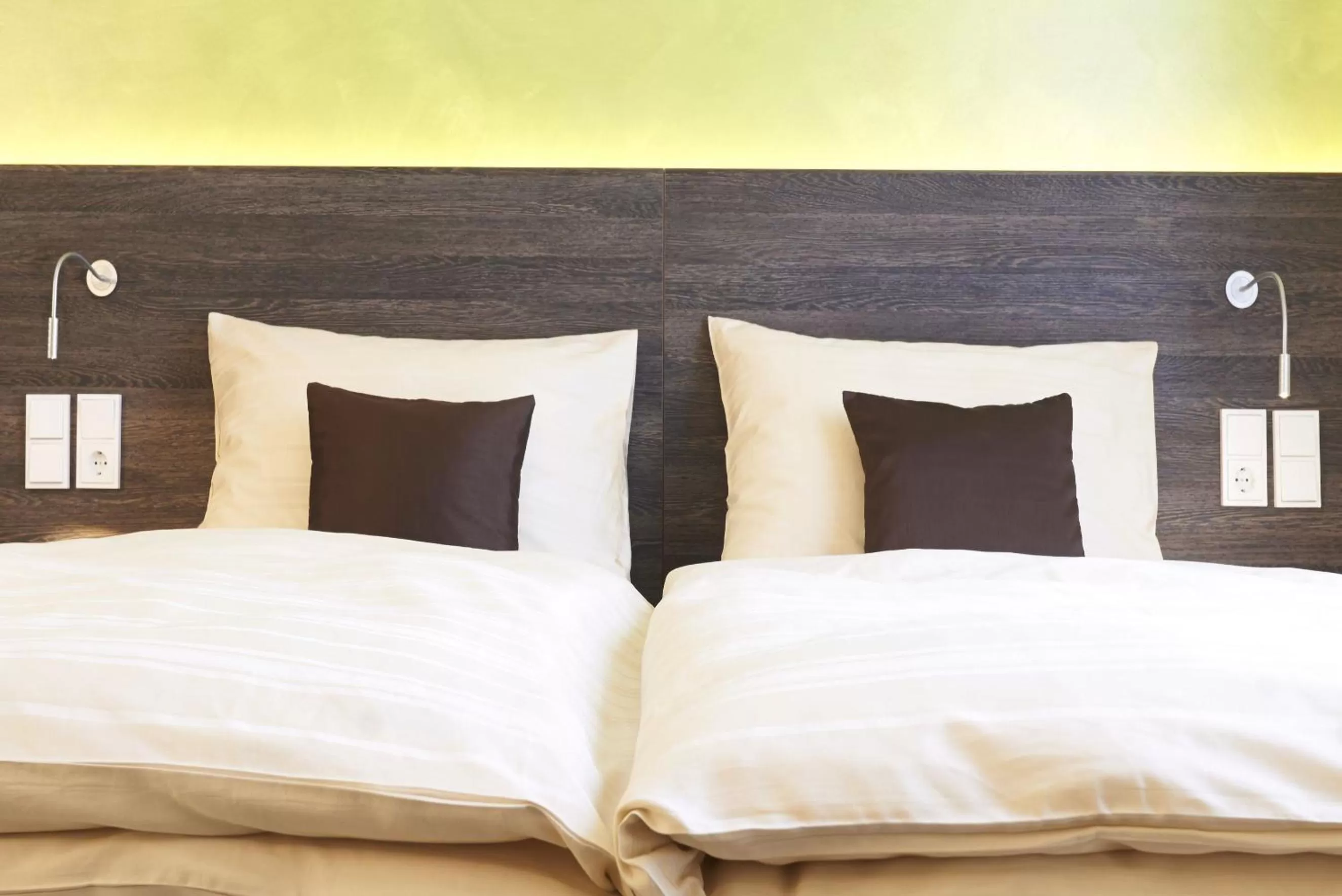 Decorative detail, Bed in eee Hotel Marchtrenk