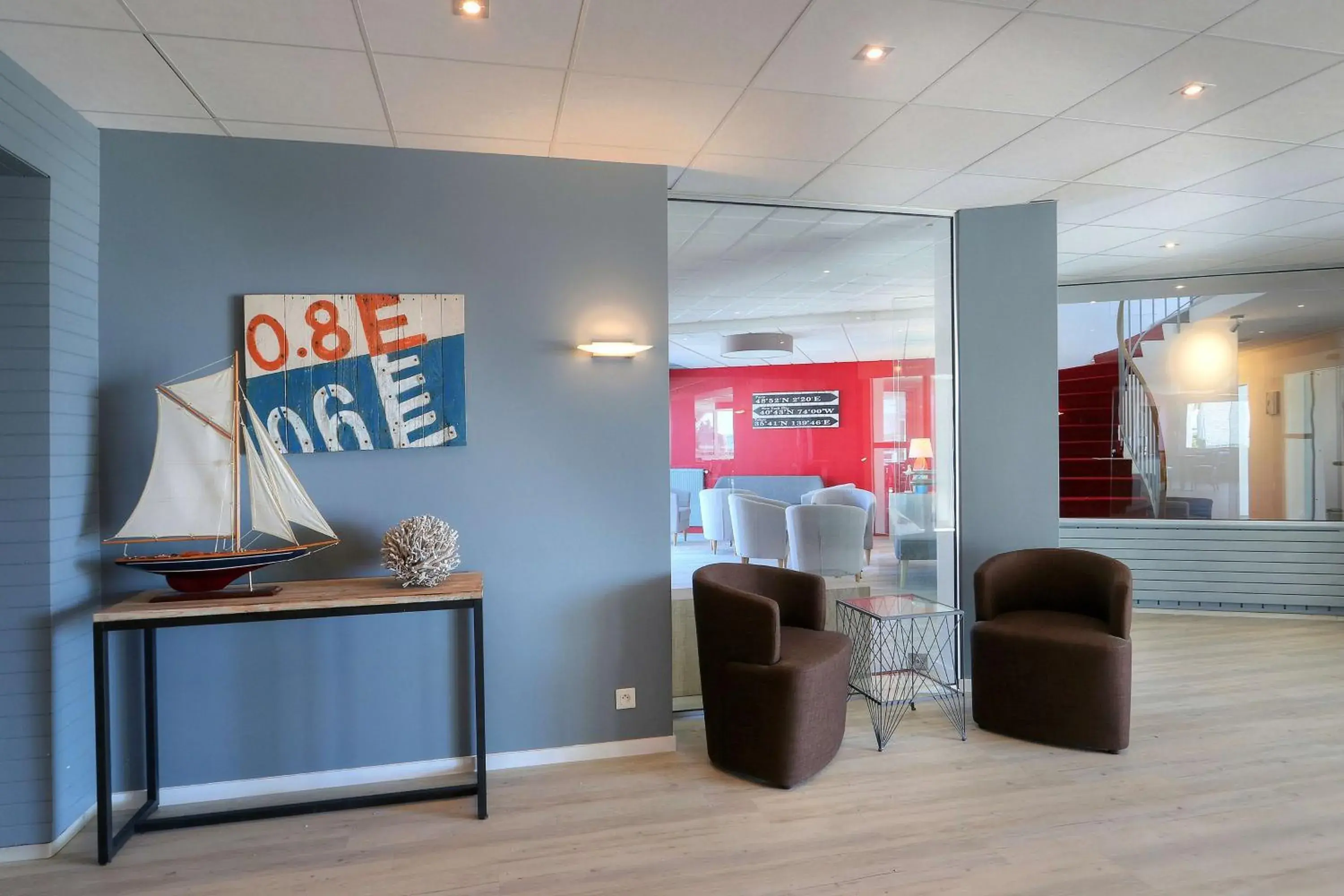 Lobby or reception in Best Western Hôtel Le Bellevue Quiberon Lobby or reception in Best Western Hôtel Le Bellevue Quiberon