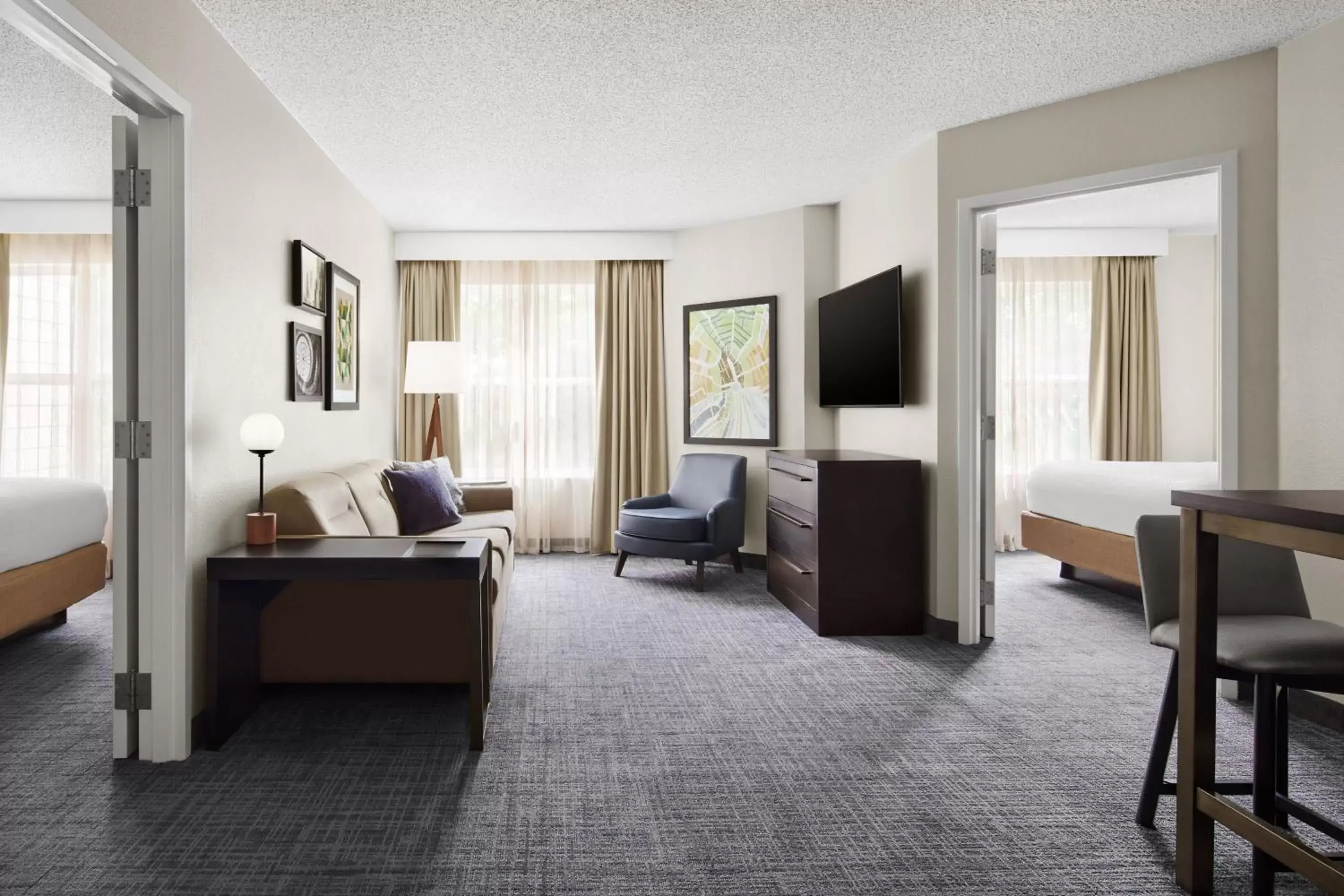 Bedroom, Seating Area in Residence Inn by Marriott Harrisburg Carlisle