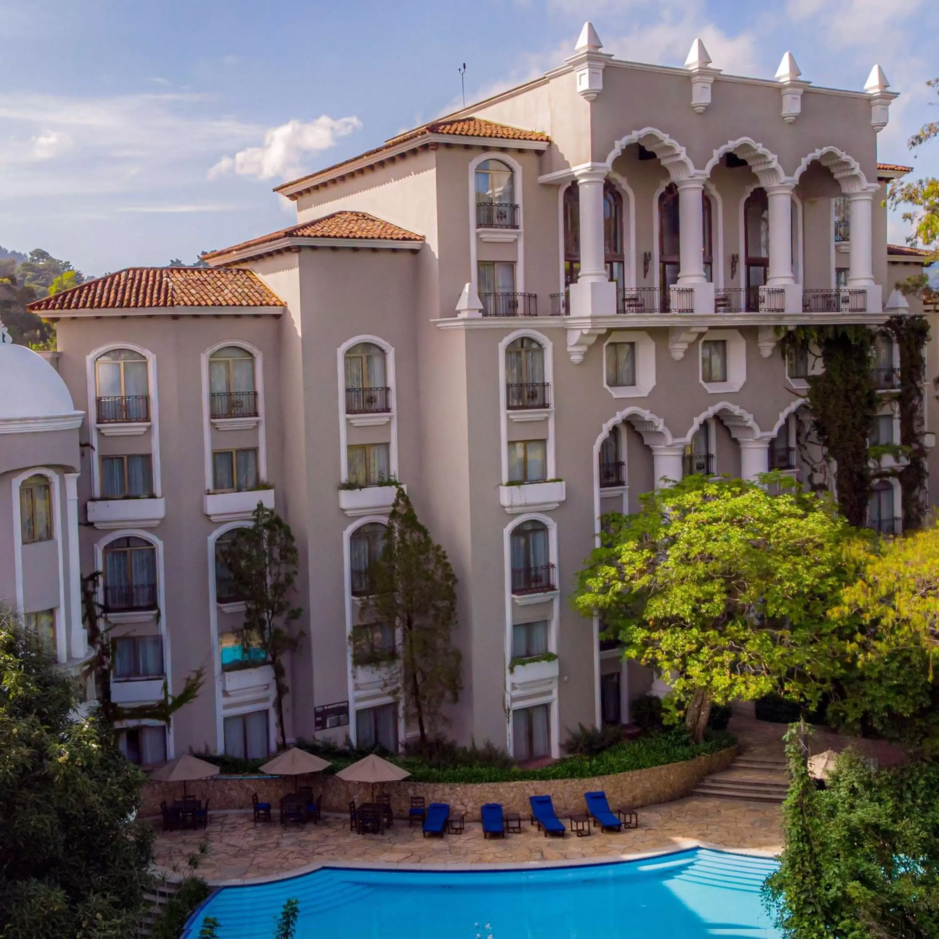 Pool view, Property Building in Hilton Guatemala City, Guatemala