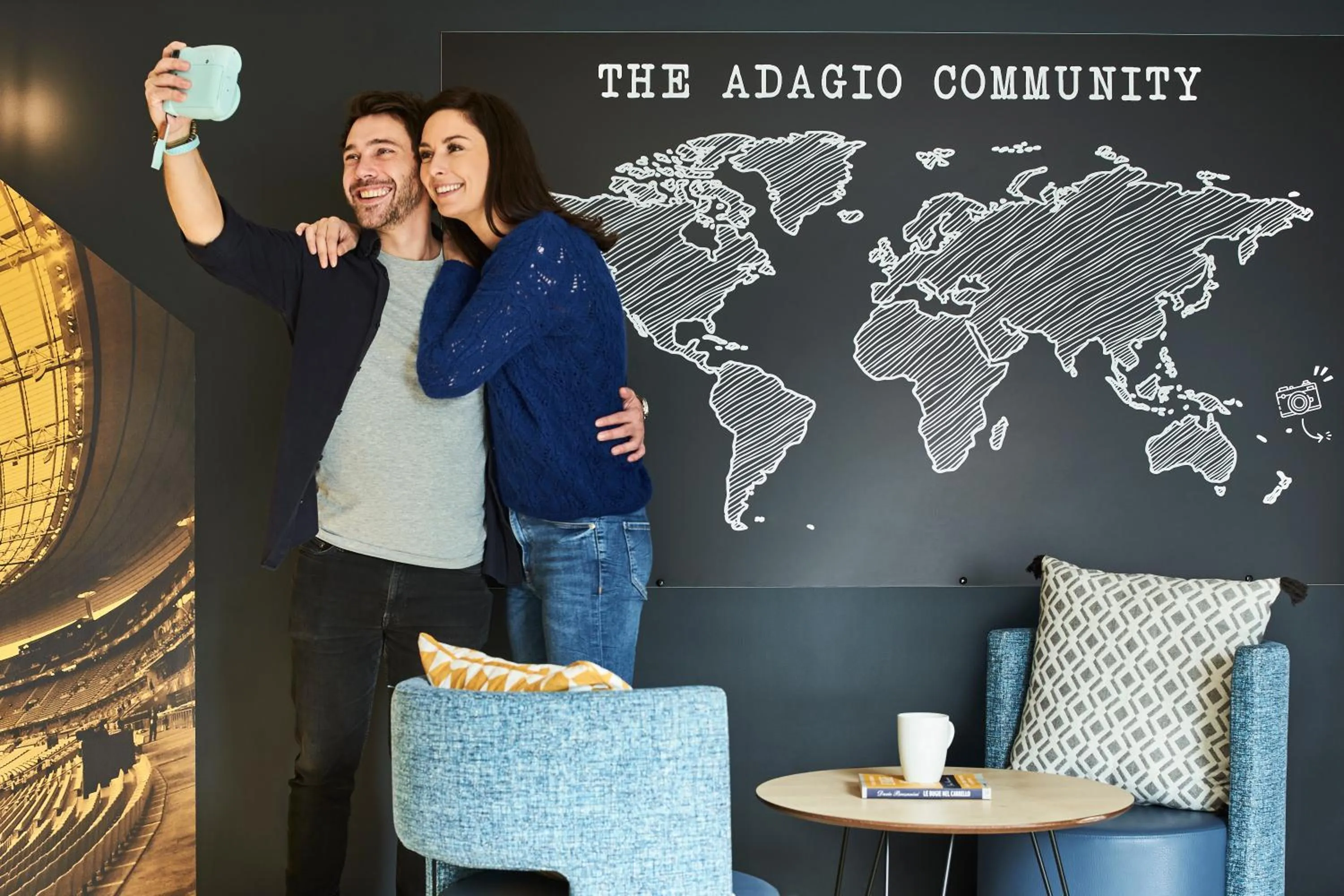 Lobby or reception in Aparthotel Adagio Access Paris Saint-Denis Pleyel