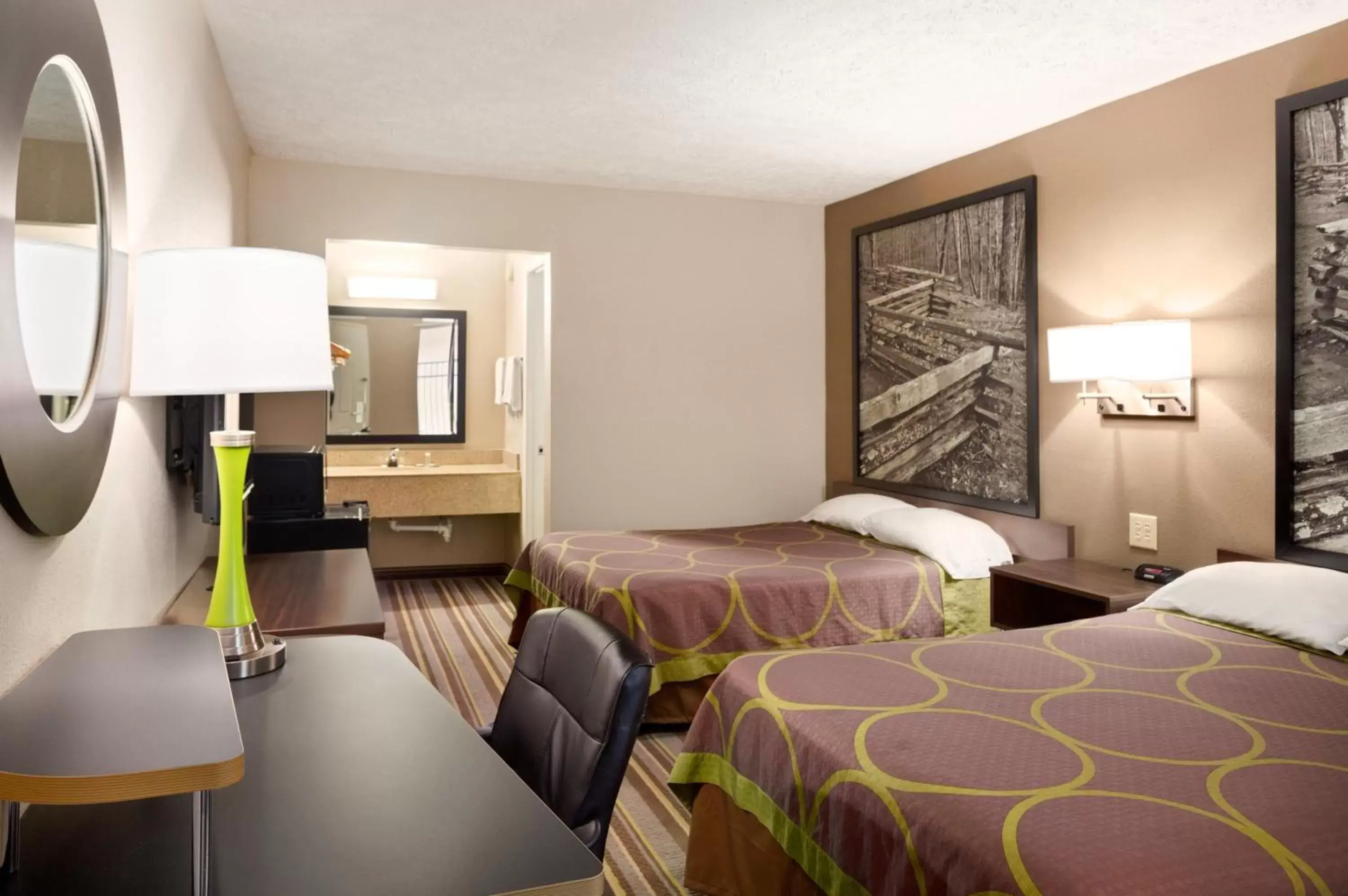 Queen Room with Two Queen Beds - Smoking in Super 8 by Wyndham Jackson Queen Room with Two Queen Beds - Smoking in Super 8 by Wyndham Jackson