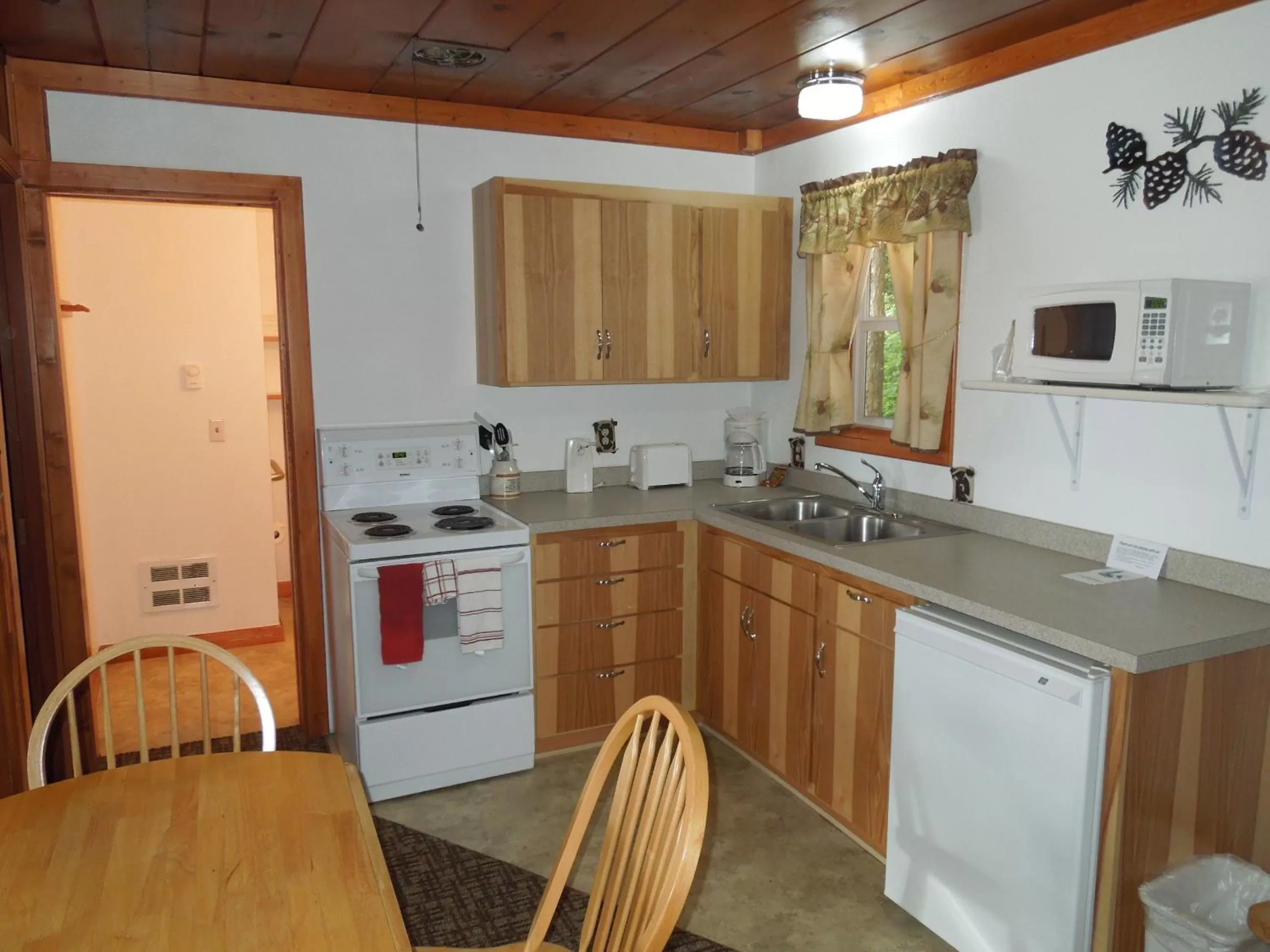Kitchen or kitchenette in Park Motel and Cabins