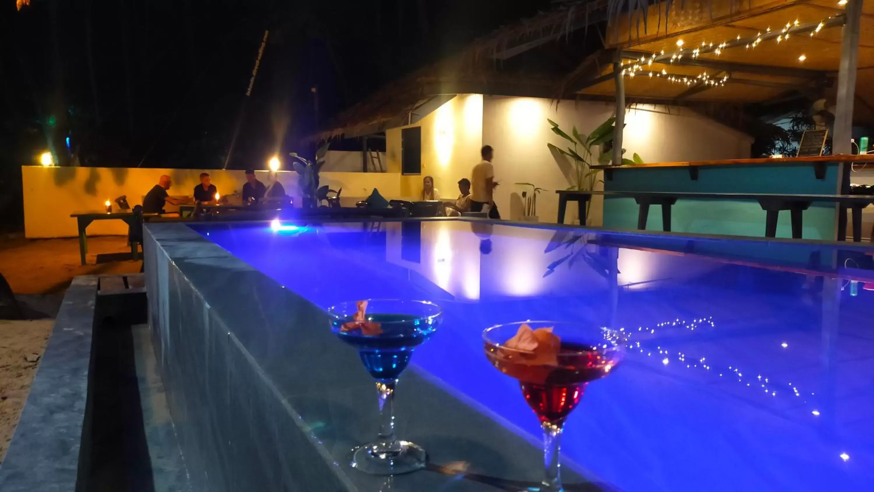 Night, Swimming Pool in El Nido Coco Resort