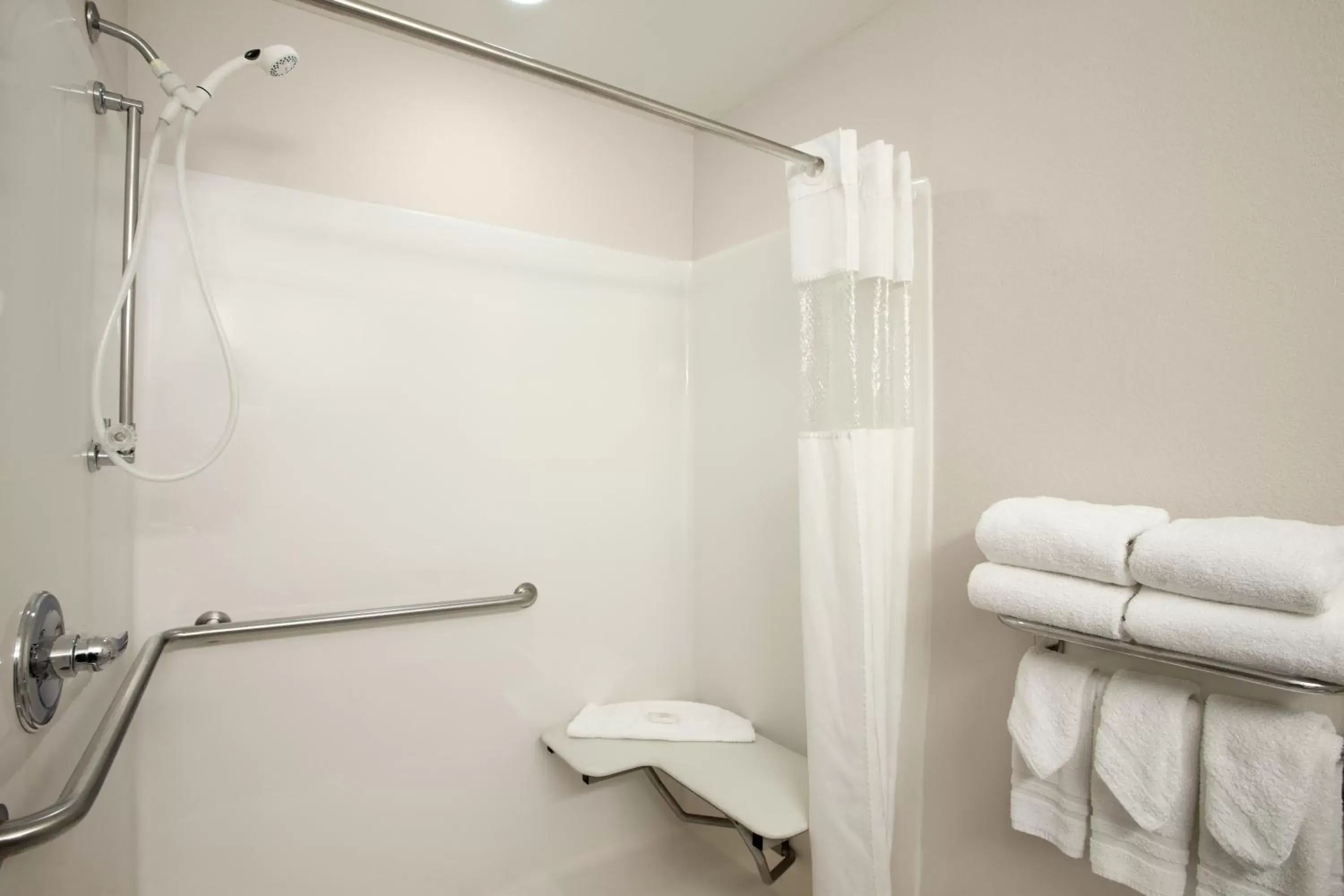 Shower, Bathroom in Ramada Limited and Suites Bloomington