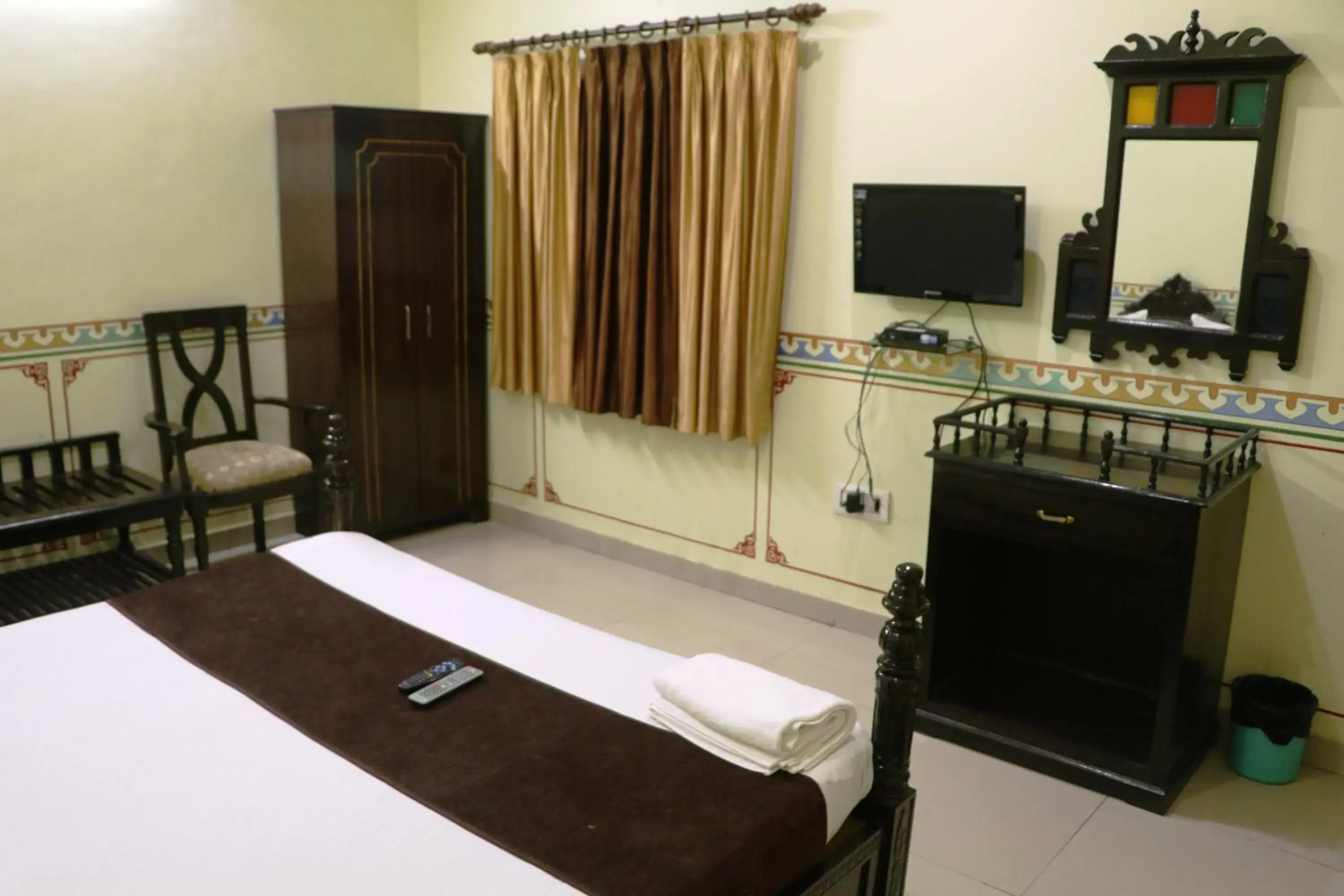 Bed in Hotel Vaishnavi