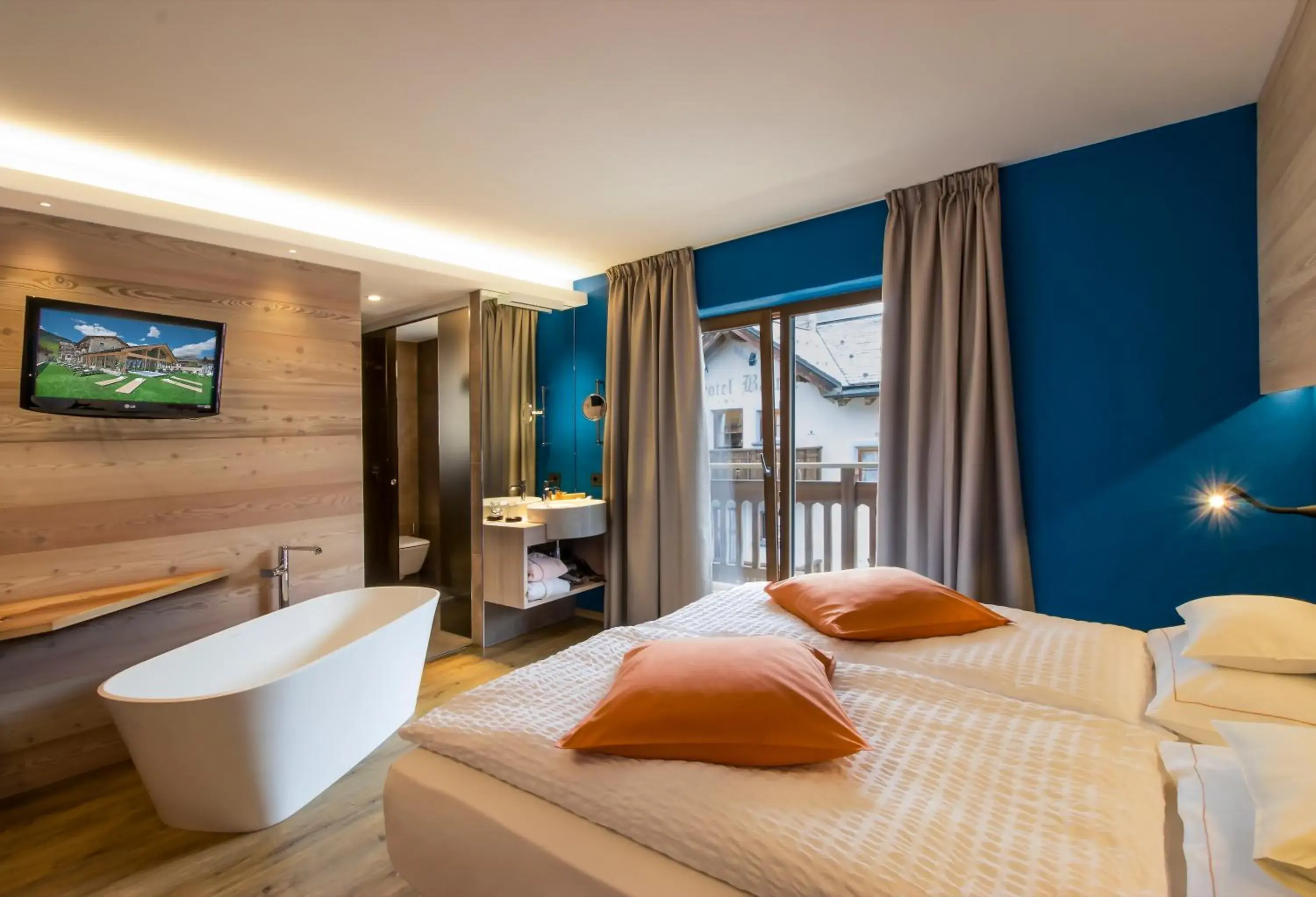 Bed in Hotel Bivio