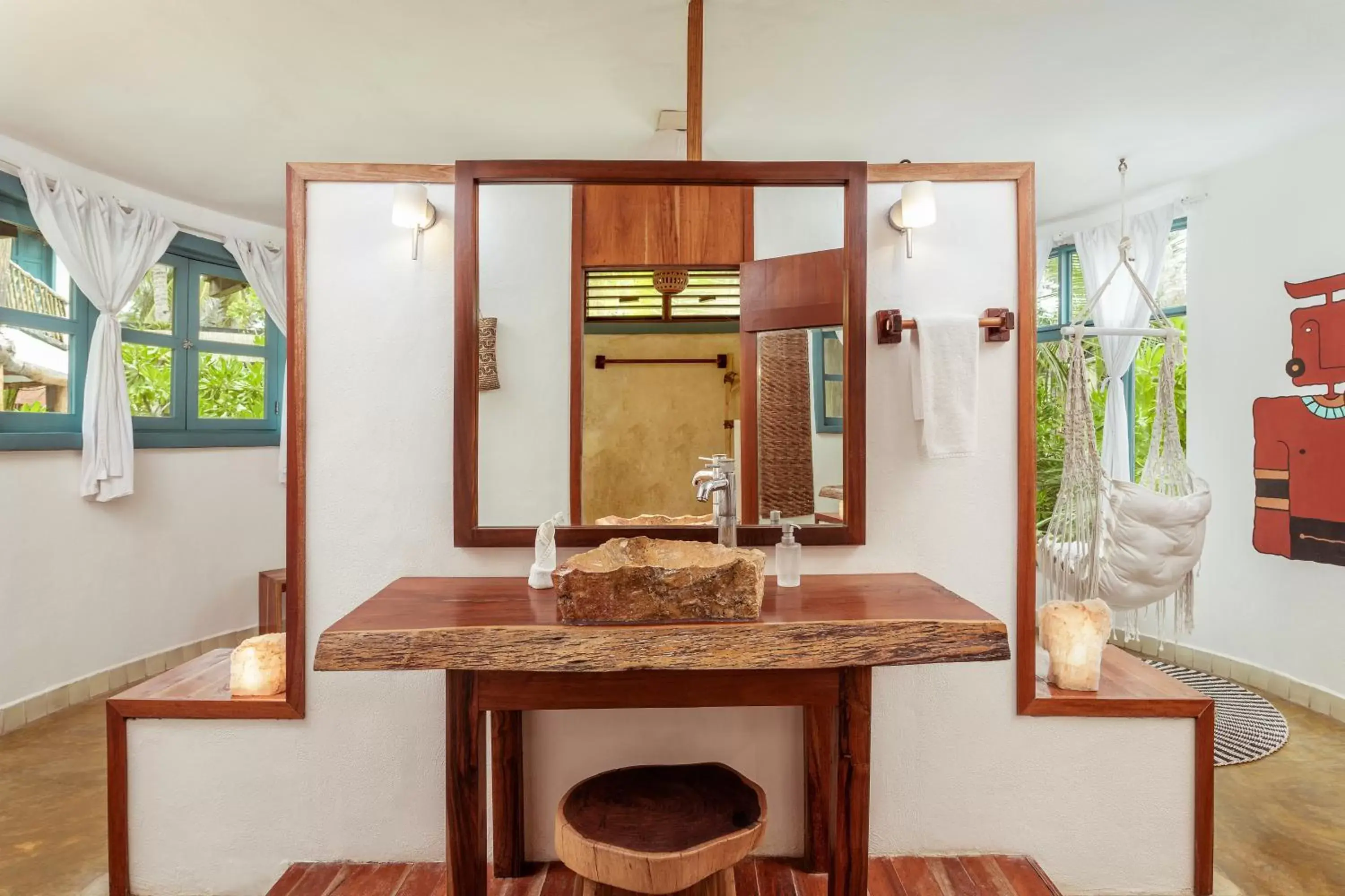 Bathroom in Dos Ceibas Tulum Feel Good Hotel