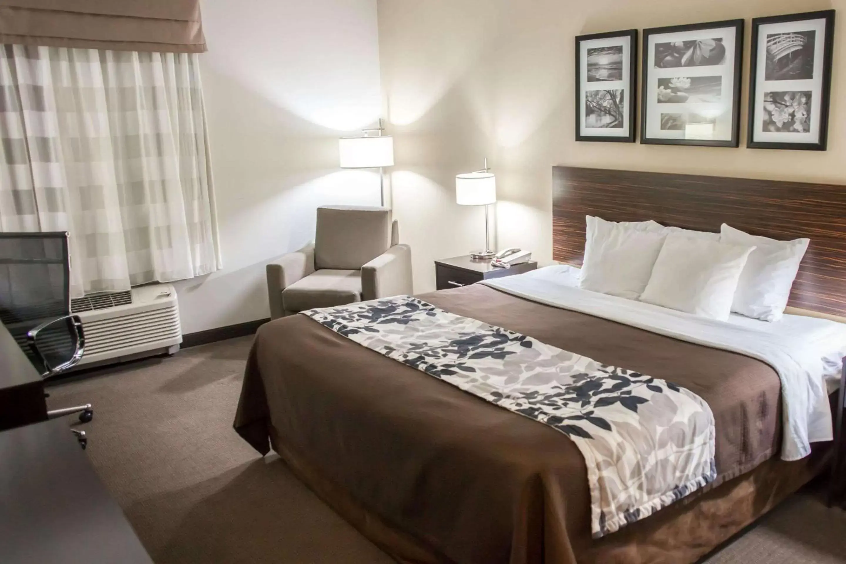Photo of the whole room, Bed in Sleep Inn & Suites Indoor Waterpark