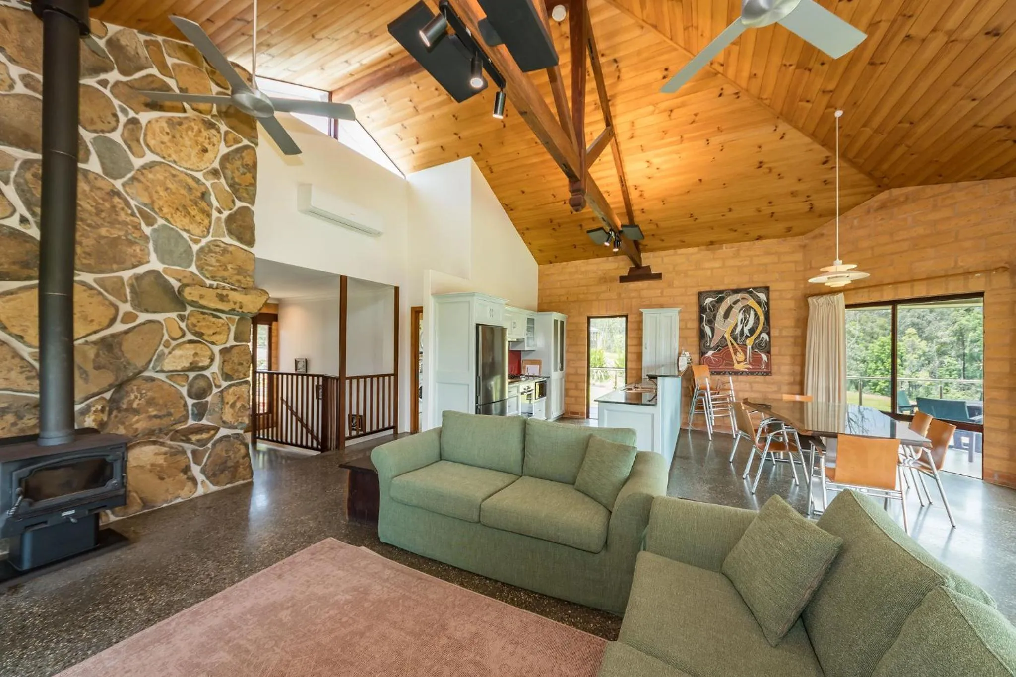Living room in Clarendon Forest Retreat