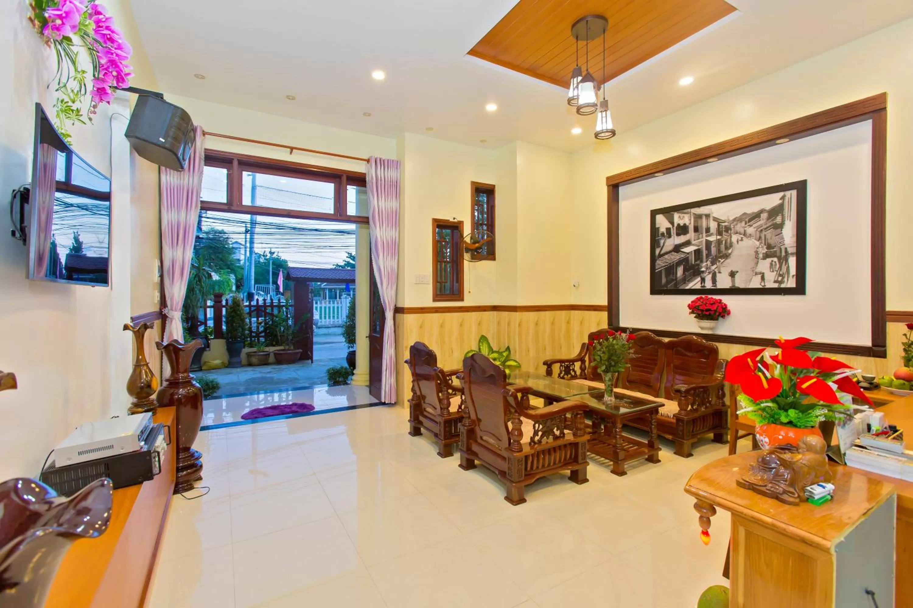 Lobby or reception in Qua Cam Tim Homestay