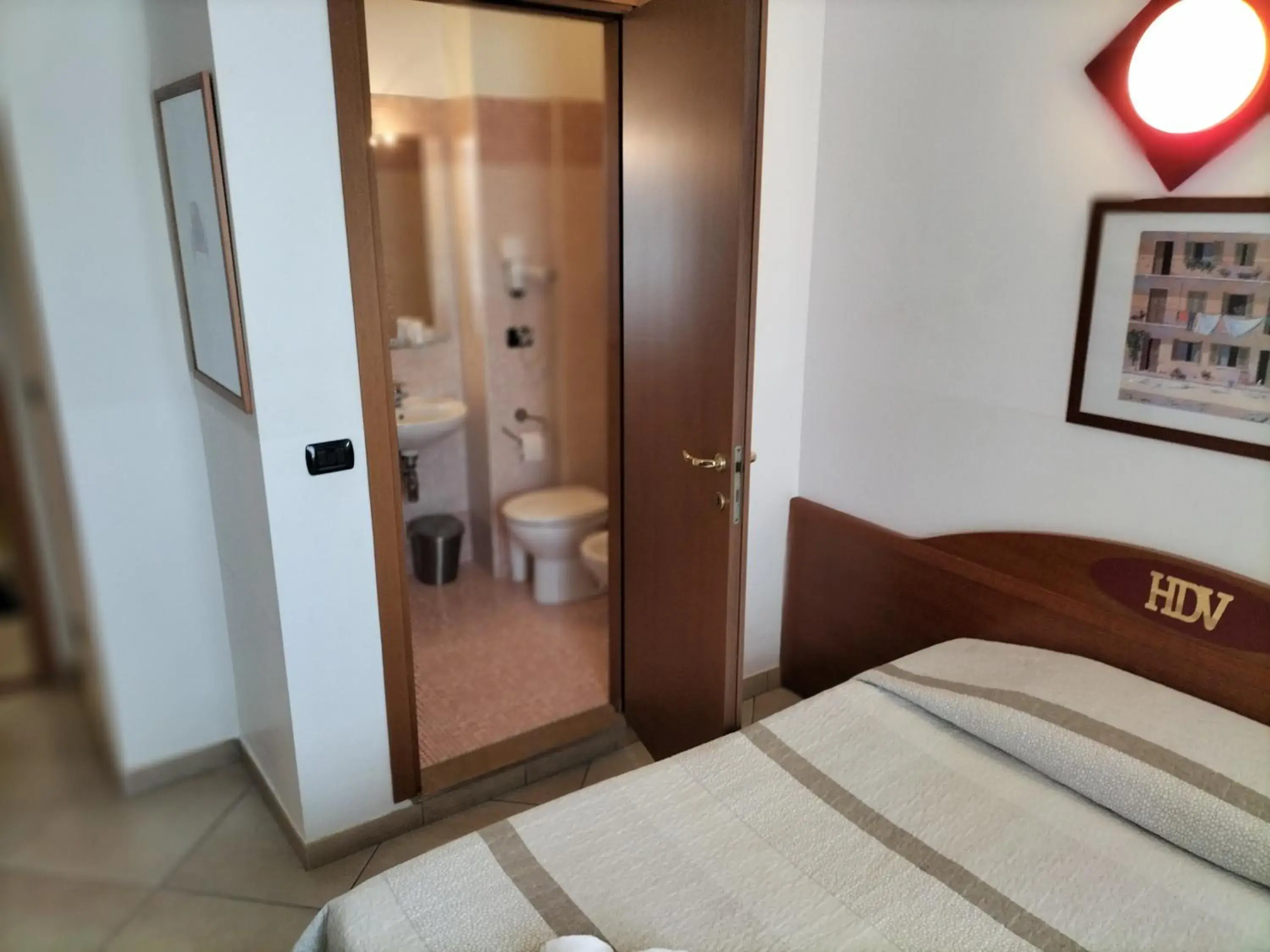 Bedroom, Bathroom in Hotel Della Volta