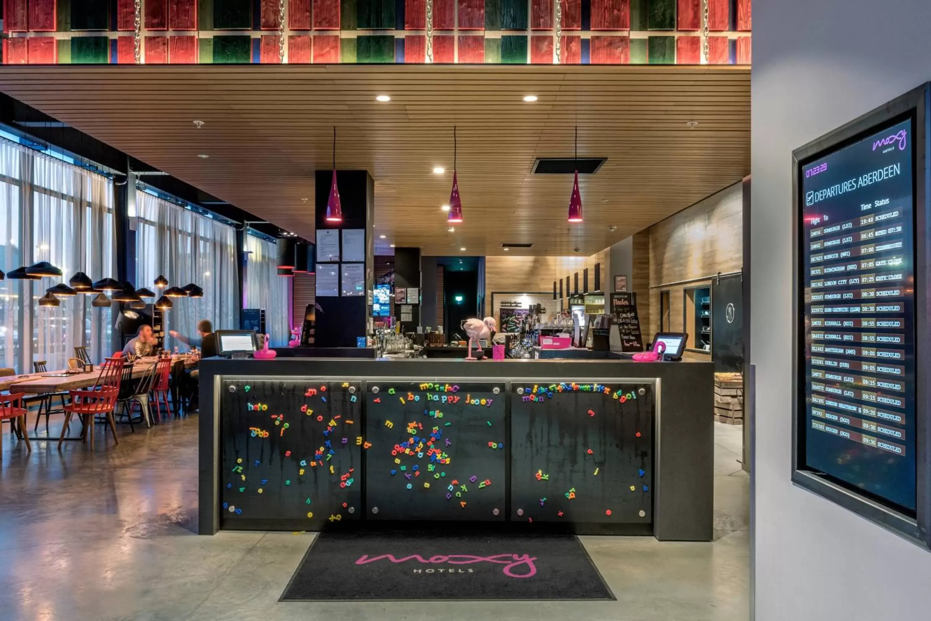 Lobby or reception in Moxy Aberdeen Airport