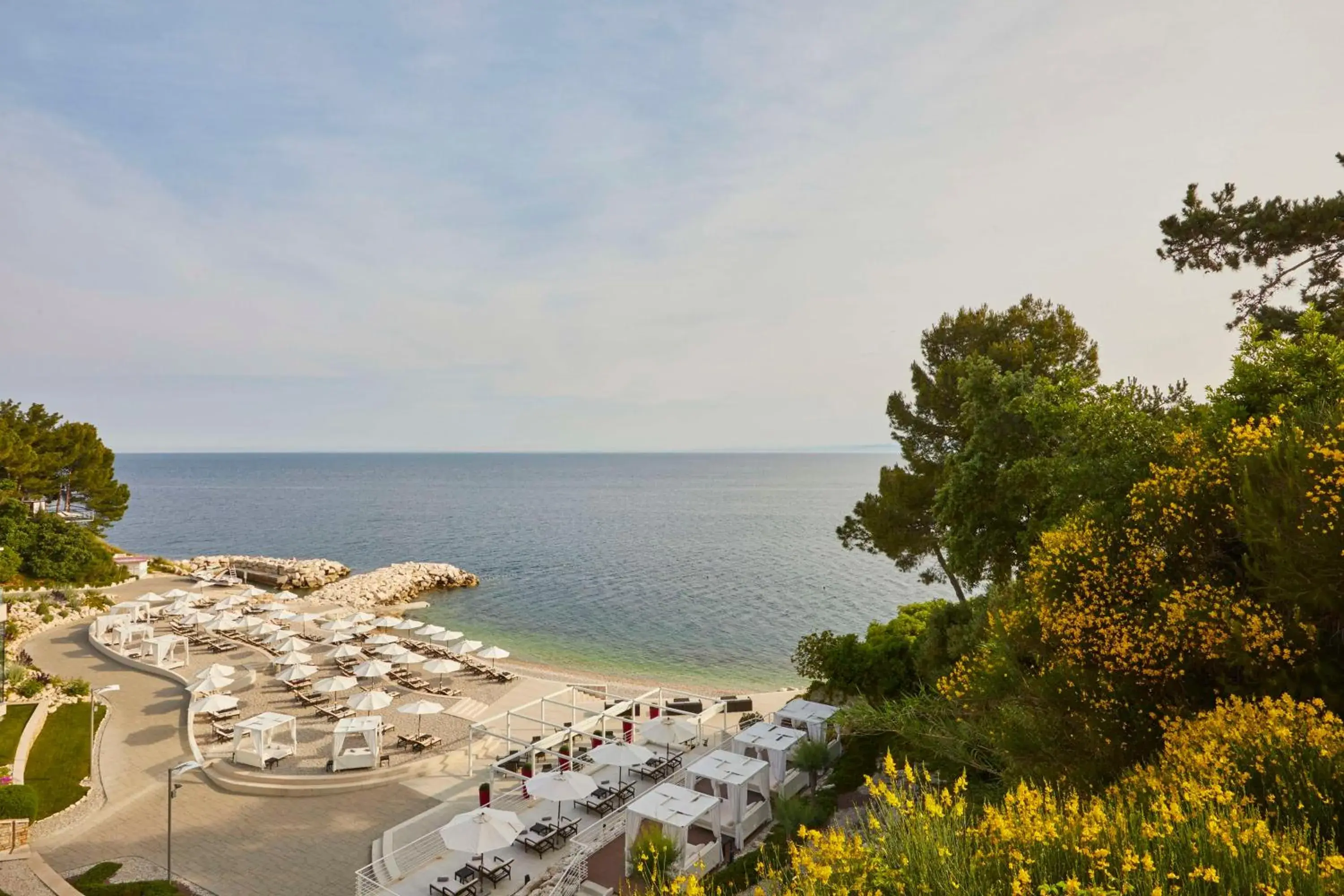 Beach in Kempinski Hotel Adriatic Istria Croatia