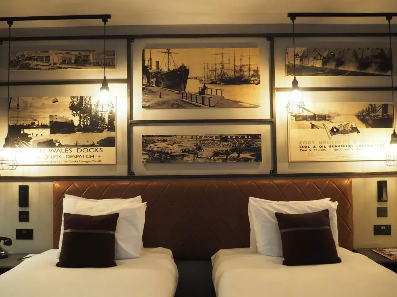 Decorative detail, Bed in Hotel Indigo - Cardiff, an IHG Hotel