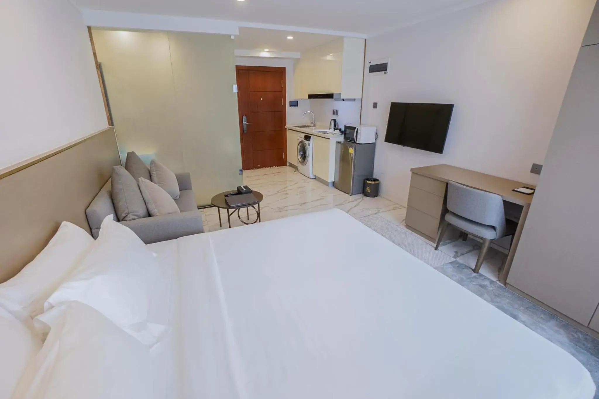 TV and multimedia, Bed in One Park Hotel and Service Apartment