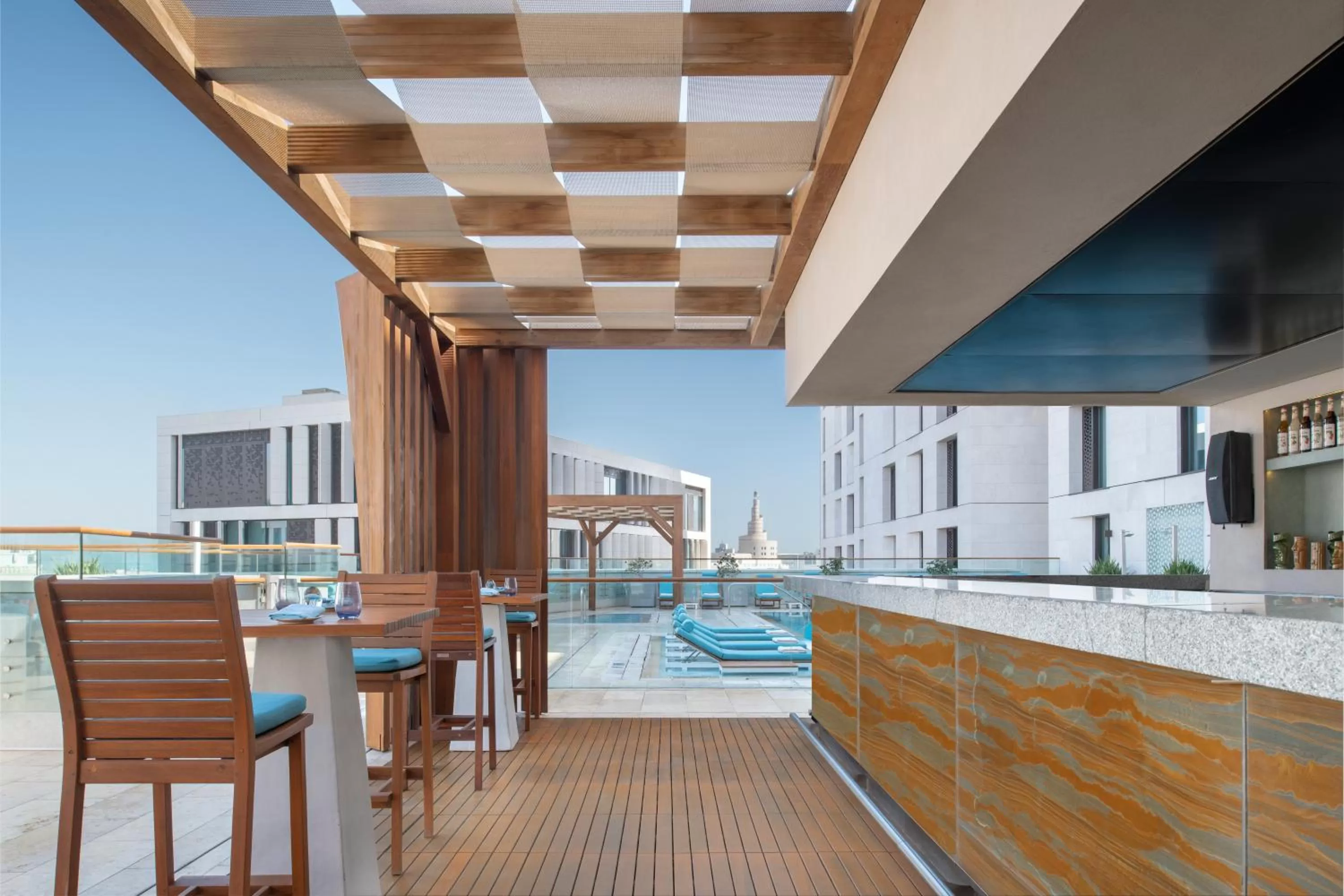 Lounge or bar in Alwadi Hotel Doha - MGallery Collection