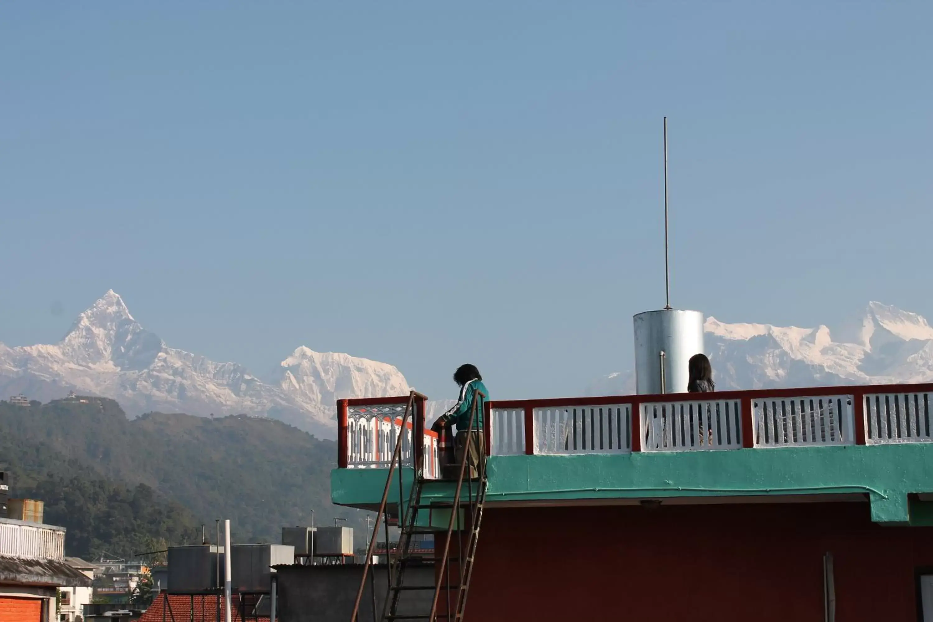 View (from property/room) in New Pokhara Lodge - Lakeside, Pokhara Nepal