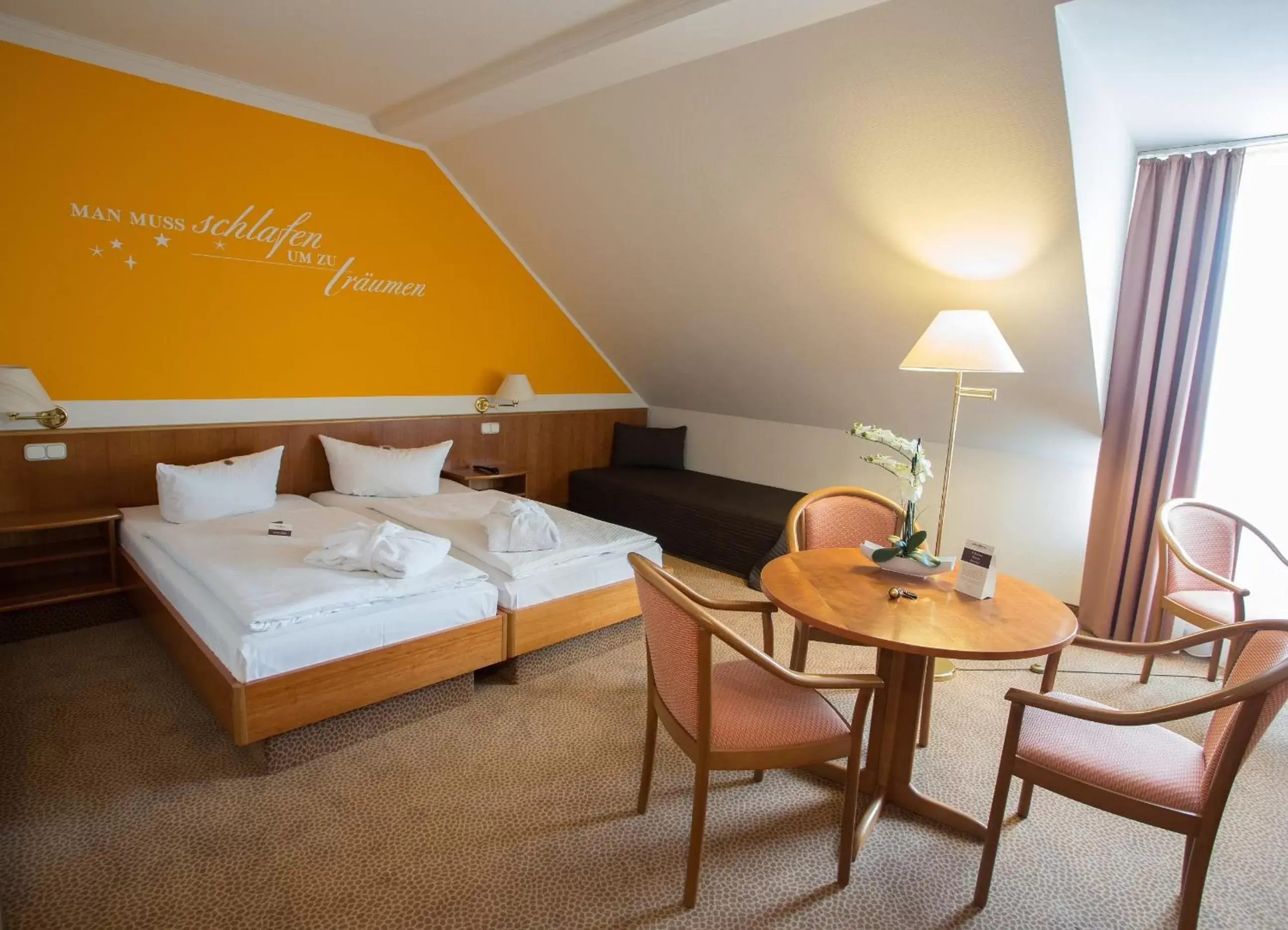 Bed in Hotel Sportwelt Radeberg