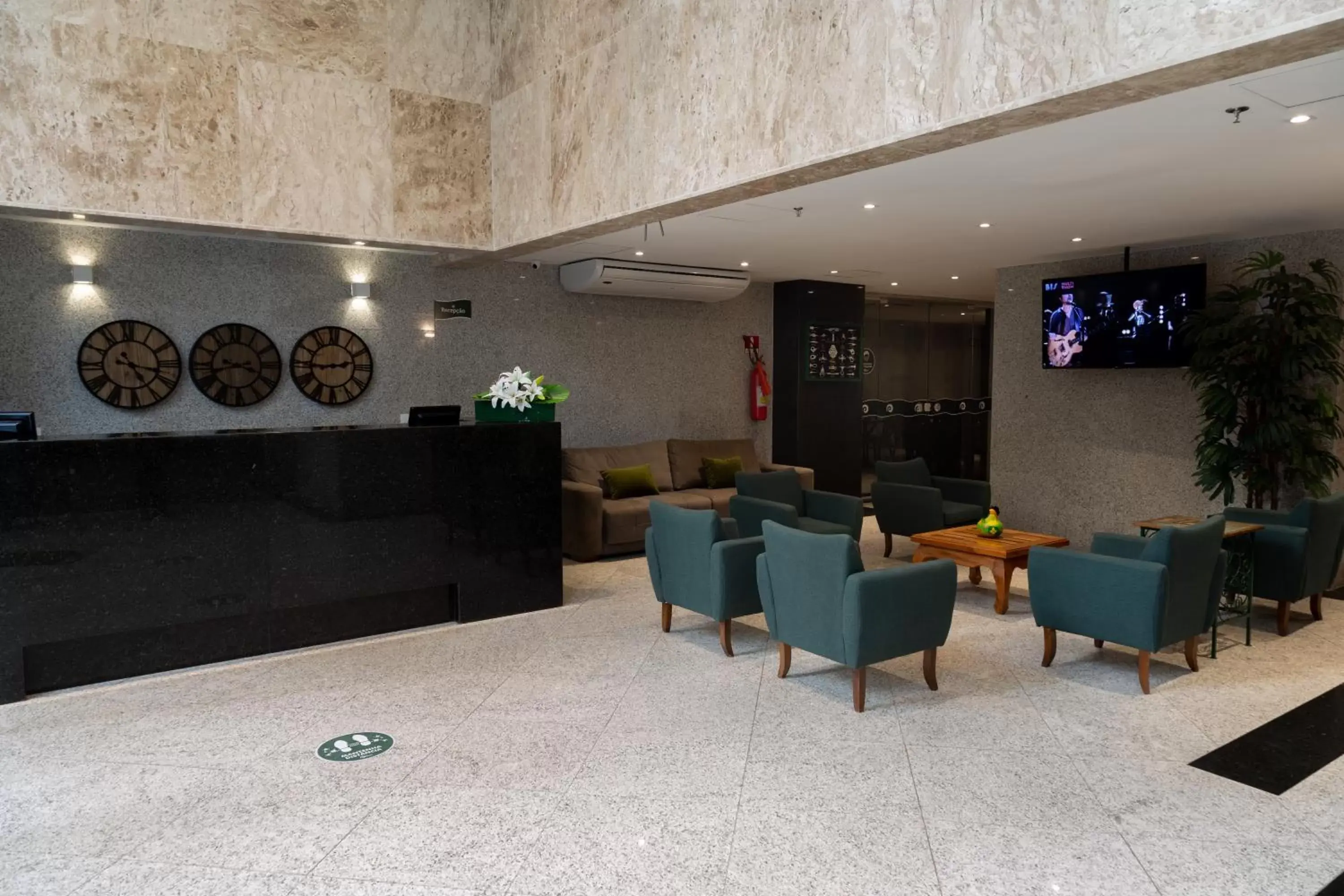 Lobby or reception in Aquidabã Praia Hotel