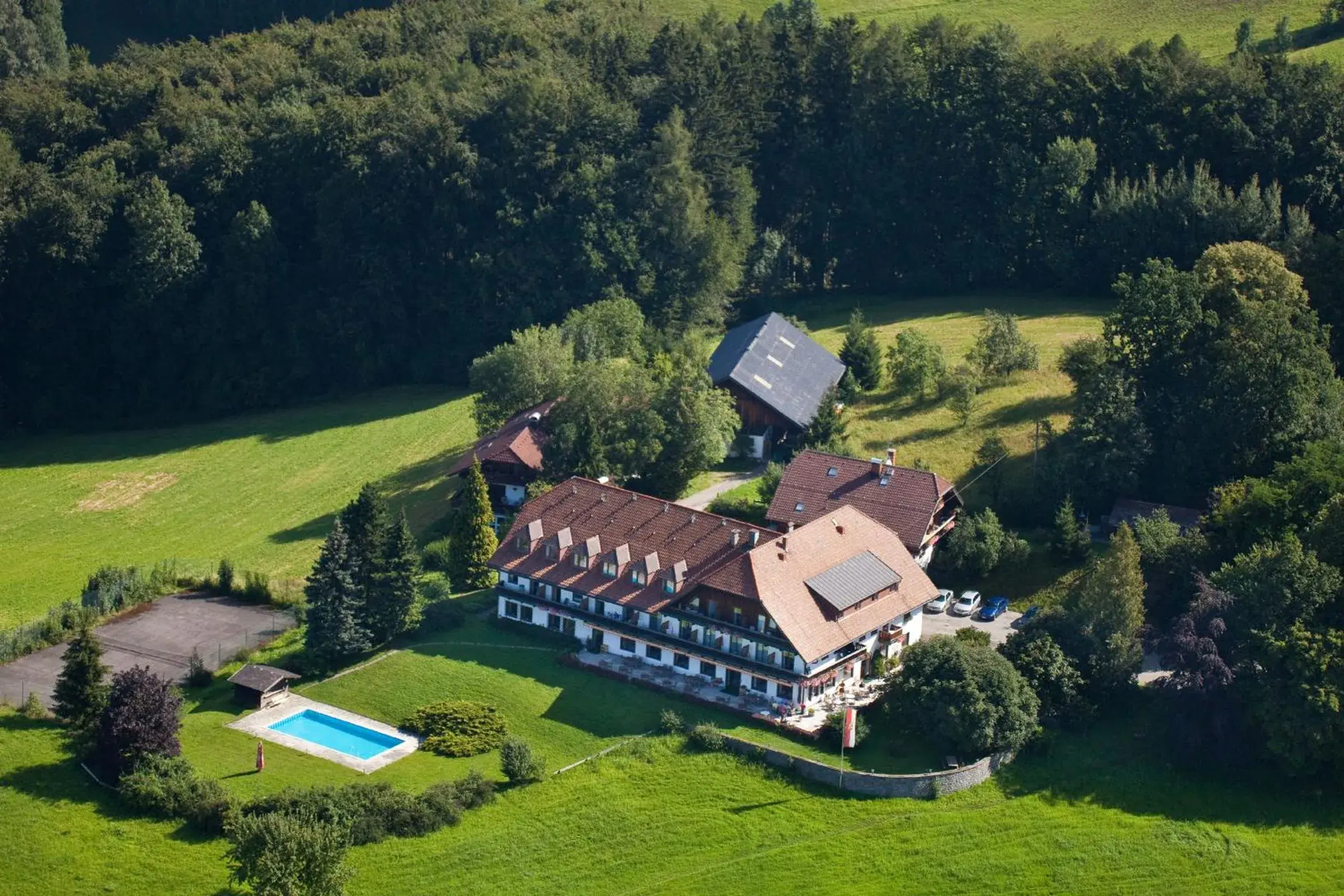 Area and facilities, Bird's-eye View in Hotel Schöne Aussicht