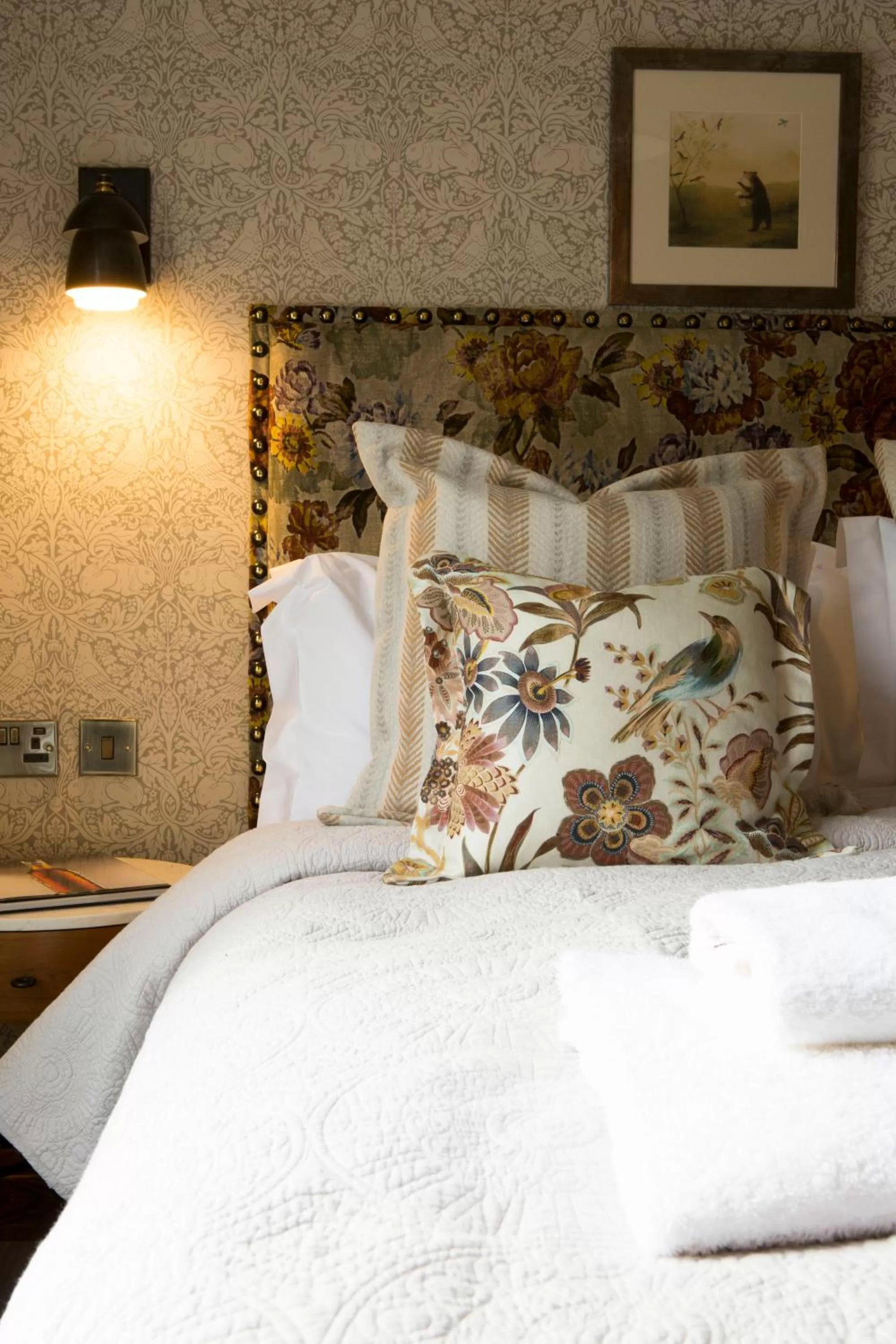 Bed in The Legh Arms Prestbury