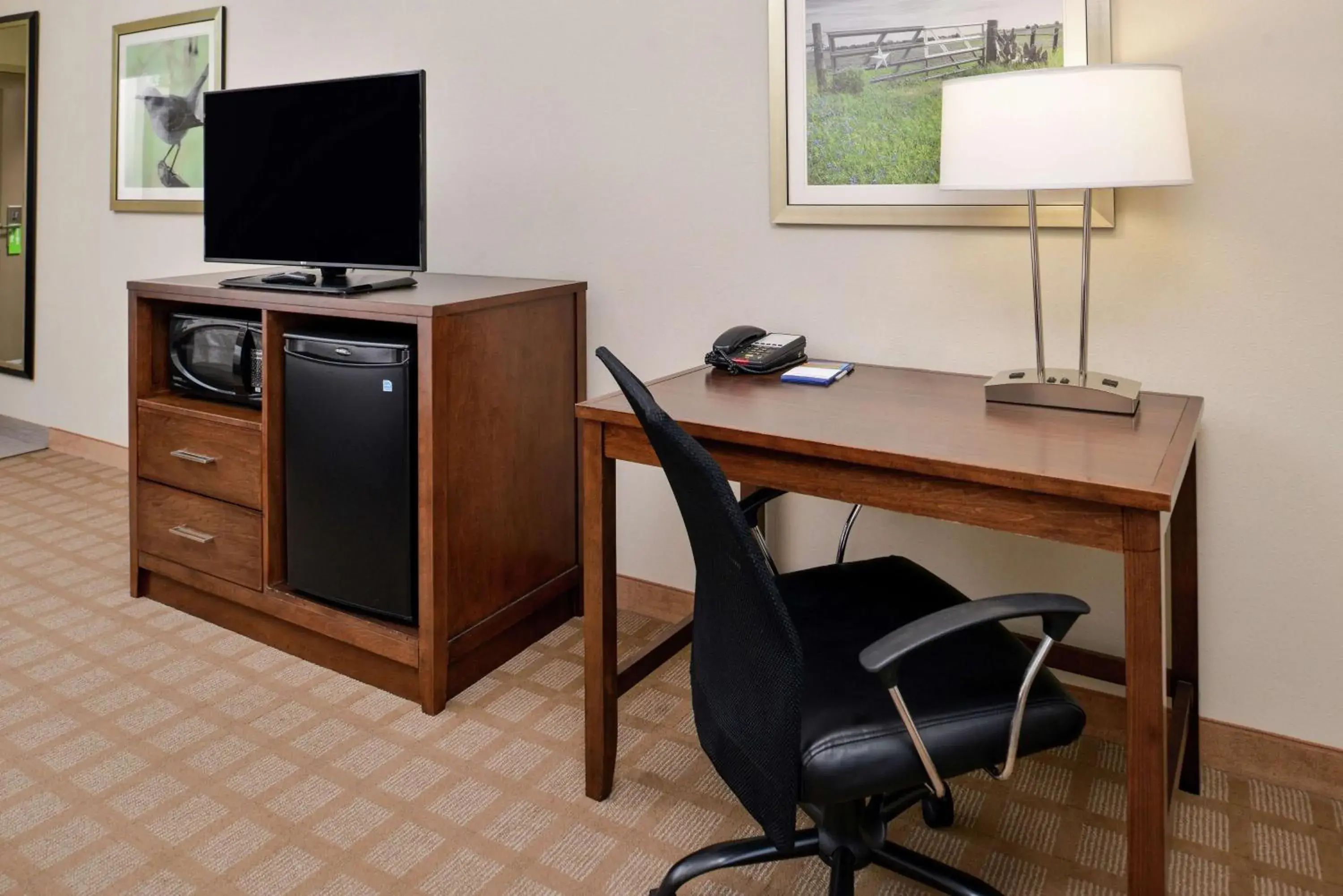 Bedroom, TV/Entertainment Center in Hampton Inn and Suites Hutto