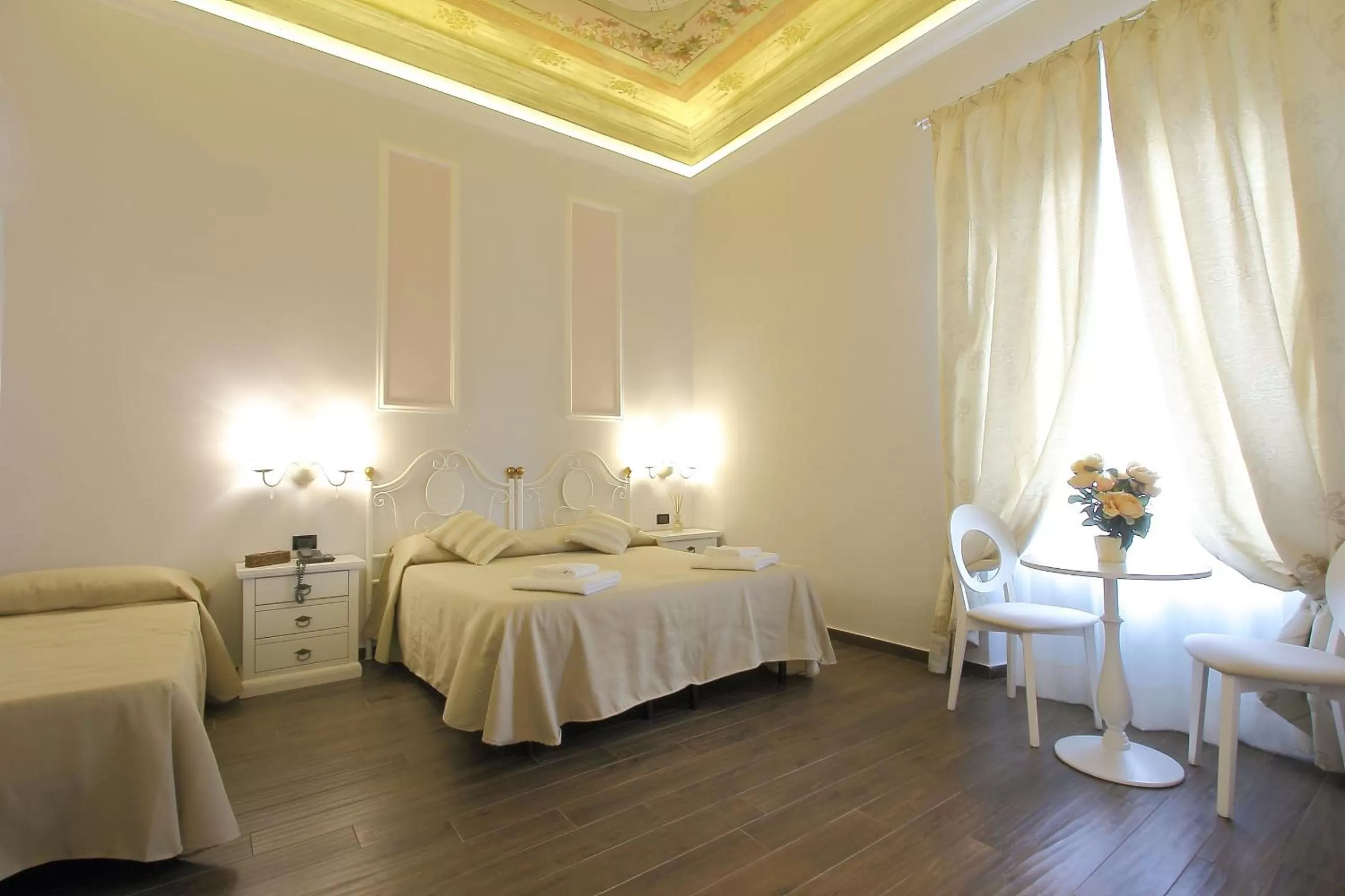 Bed in Hotel Ferrucci