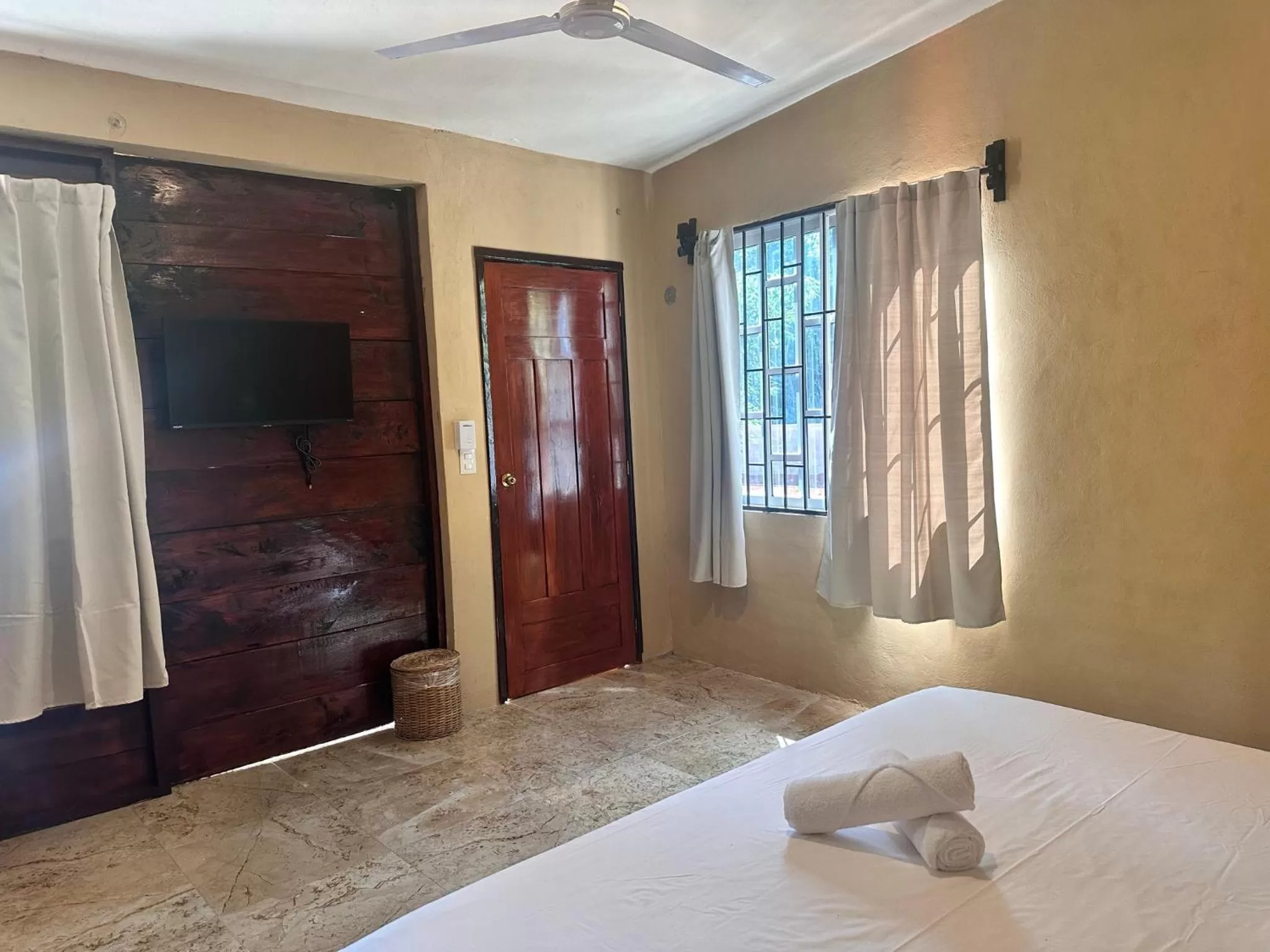 Bed in Hotel Bacalar Sunshine