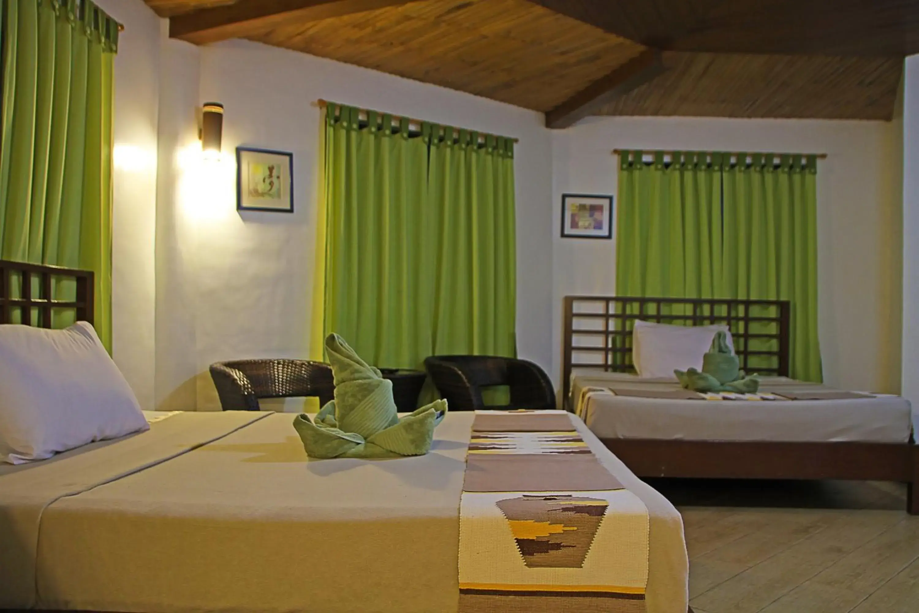 Living room, Bed in Coron Hilltop View Resort