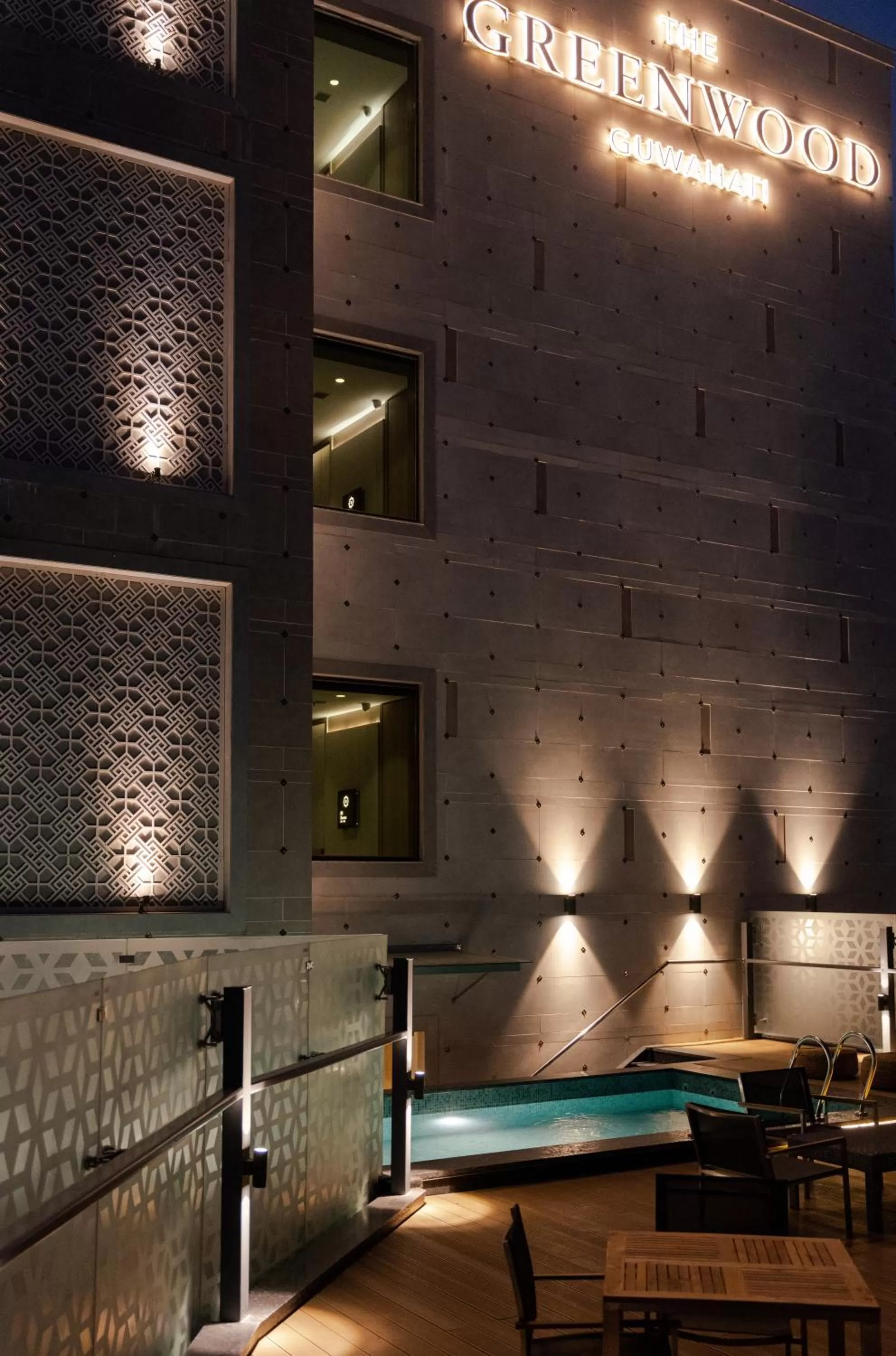 Pool view in The Greenwood Guwahati - A Luxury Boutique Hotel