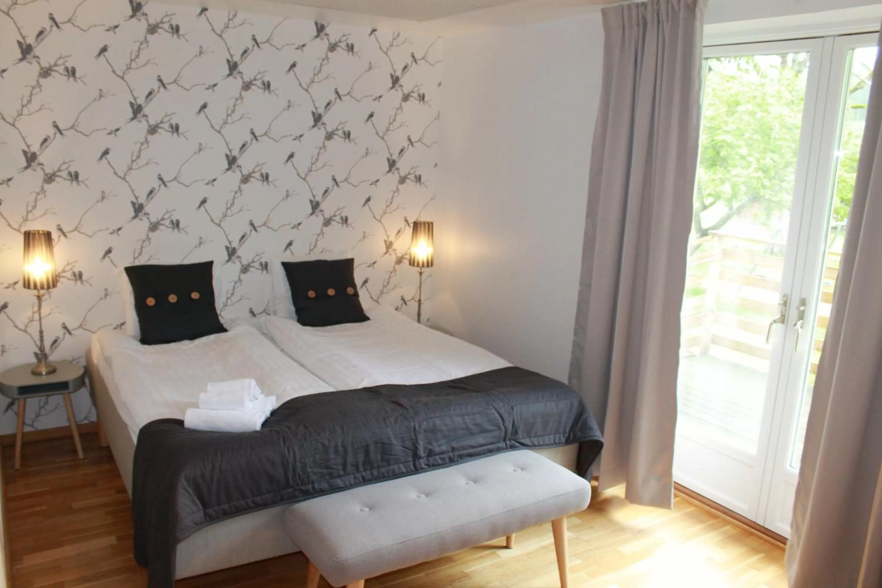 Bed in Hensbacka Hotell