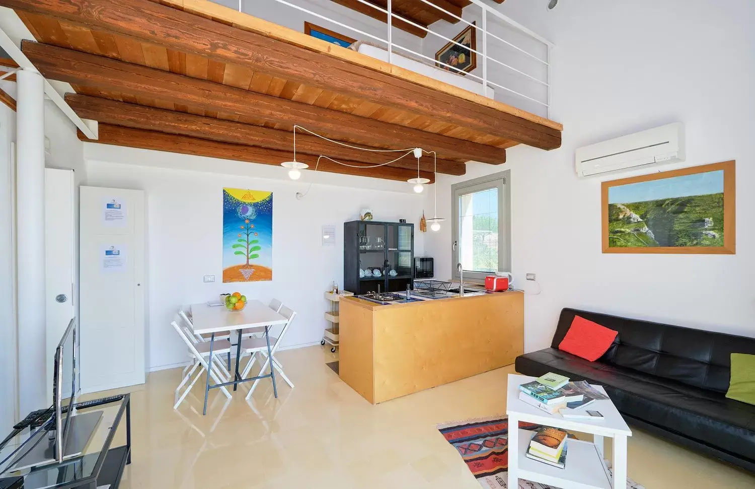Living room, Kitchen/Kitchenette in Petrantica Resort