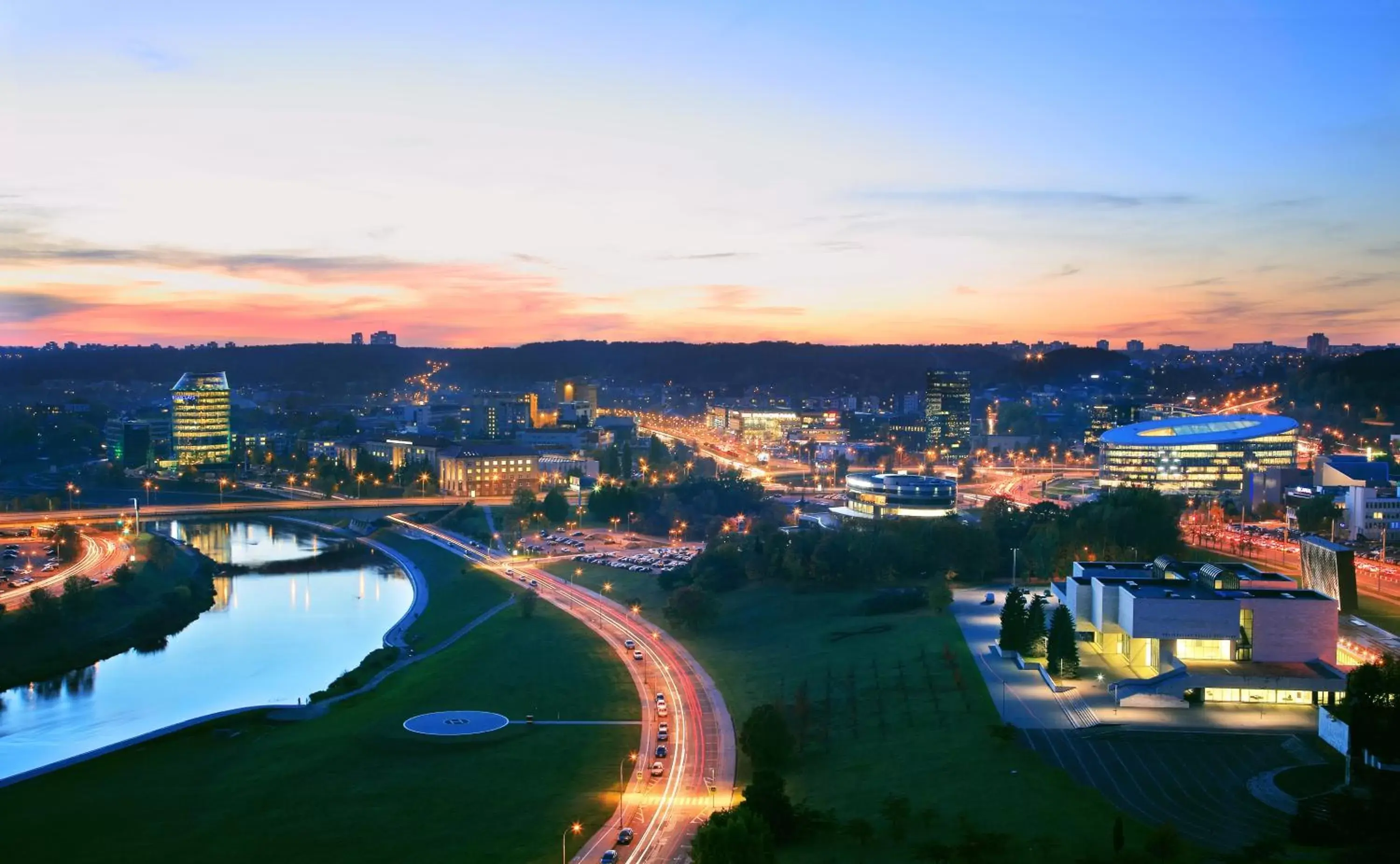 City view in Radisson Blu Hotel Lietuva