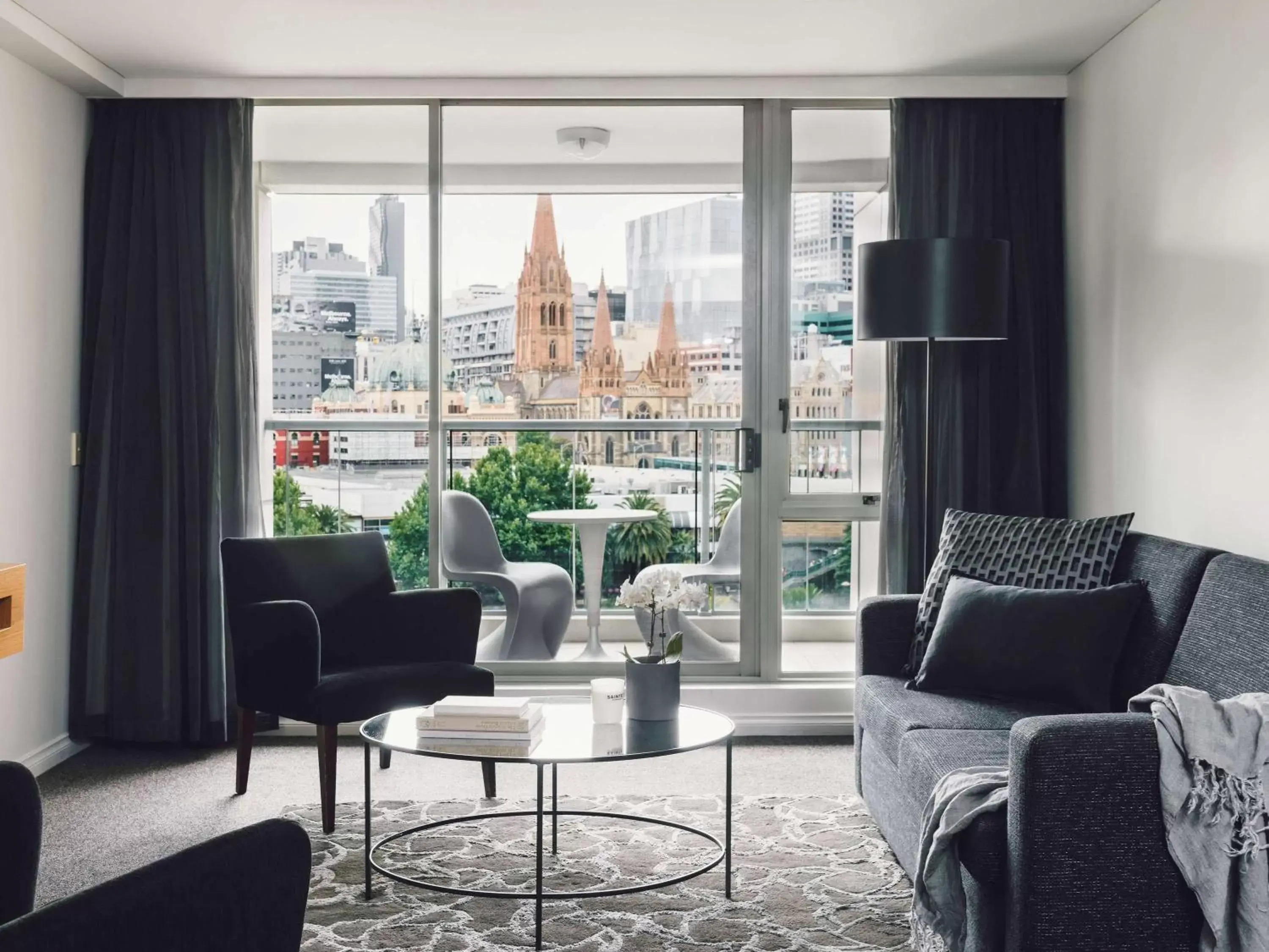 One-Bedroom Superior Suite with Balcony and City View Floors 4 - 9 in Quay West Suites Melbourne