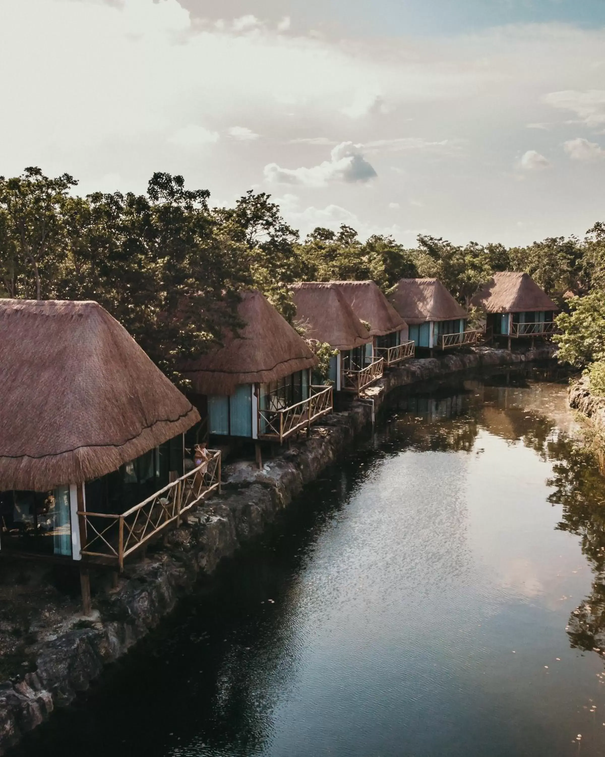 Balcony/Terrace in Zamna eco-lodge Tulum