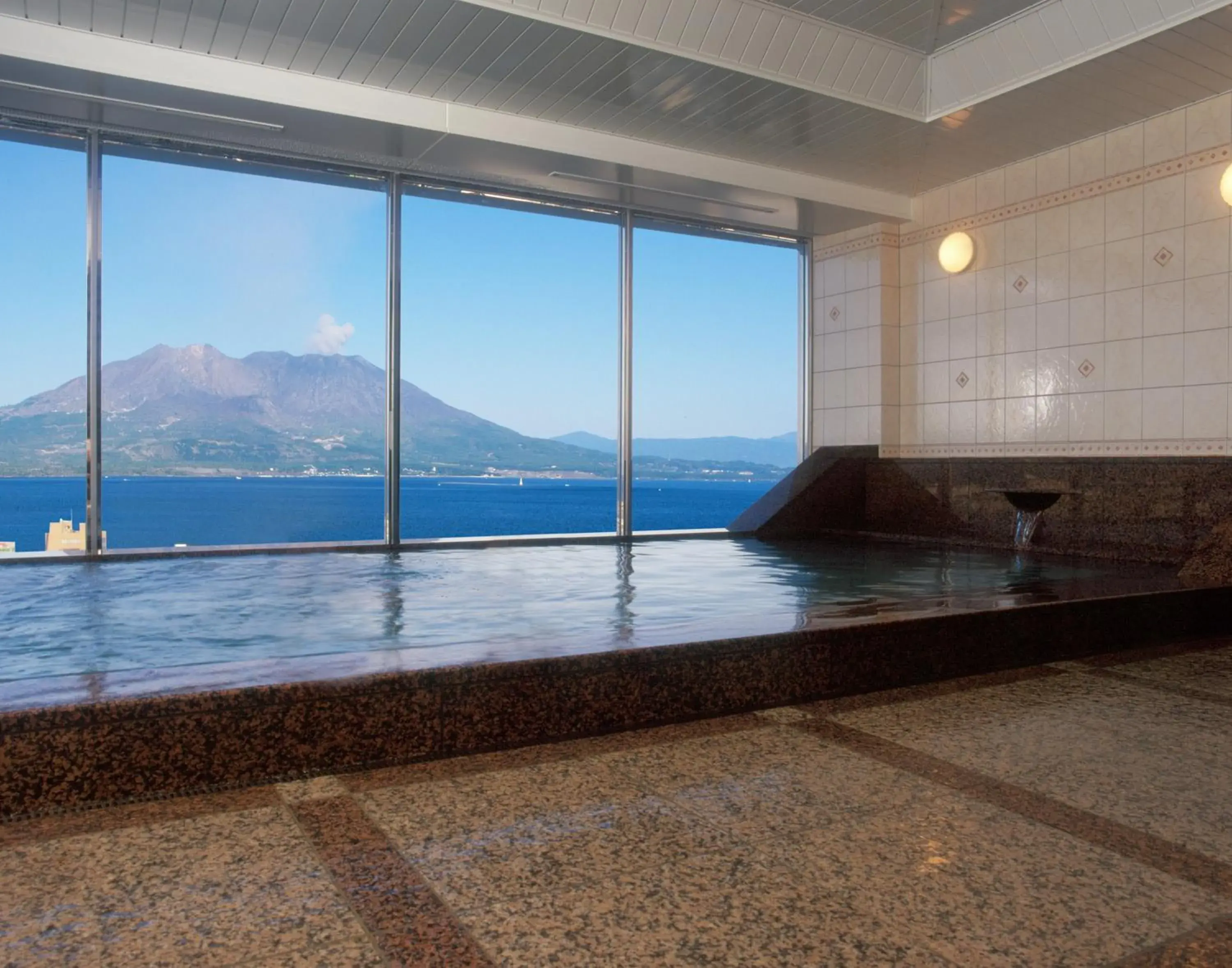 Hot Spring Bath in Kagoshima Sun Royal Hotel
