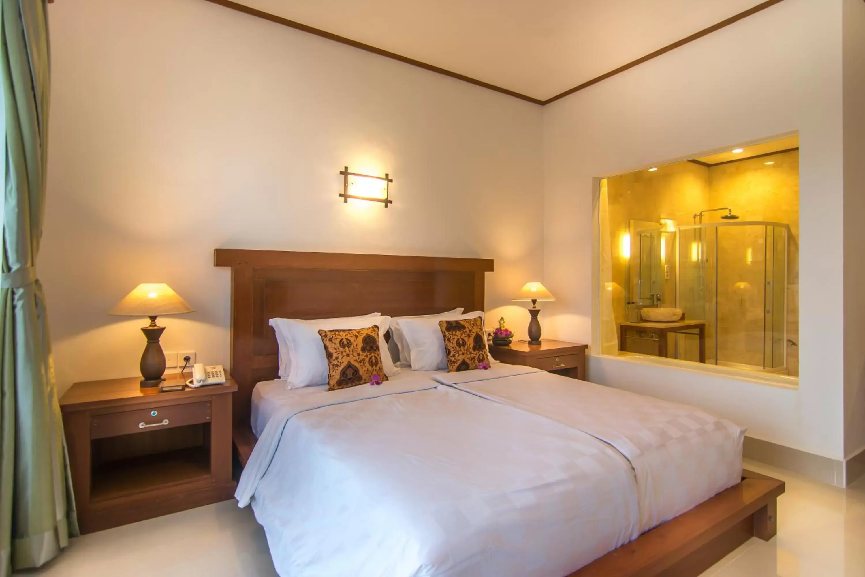 Bedroom, Bed in Gita Maha Ubud Hotel by Mahaputra-CHSE Certified