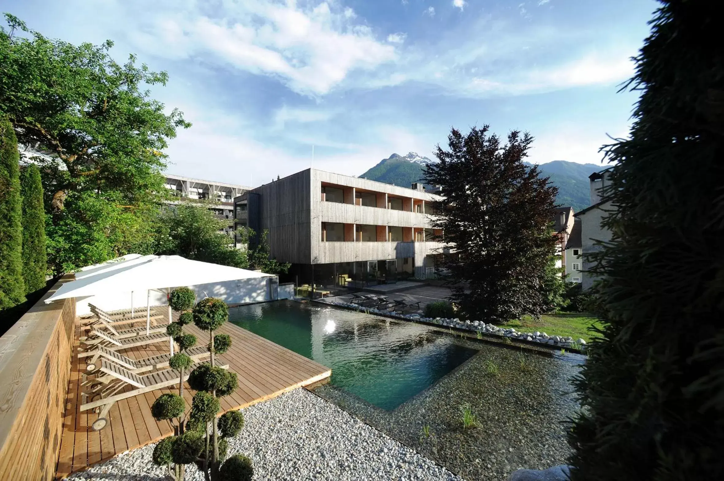 Property building, Swimming Pool in Hotel Hinteregger