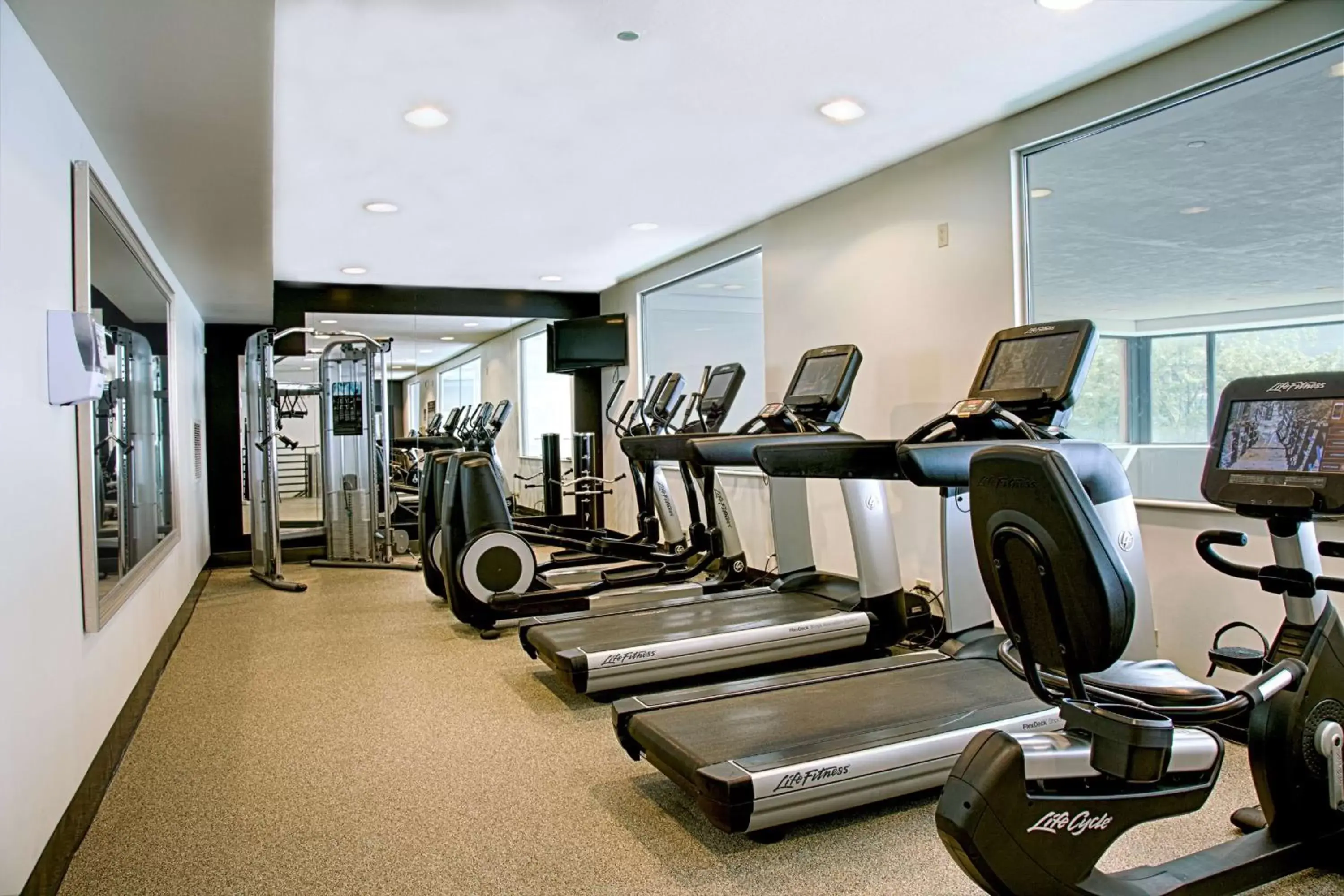 Fitness centre/facilities in Embassy Suites by Hilton Chicago O'Hare Rosemont Fitness centre/facilities in Embassy Suites by Hilton Chicago O'Hare Rosemont