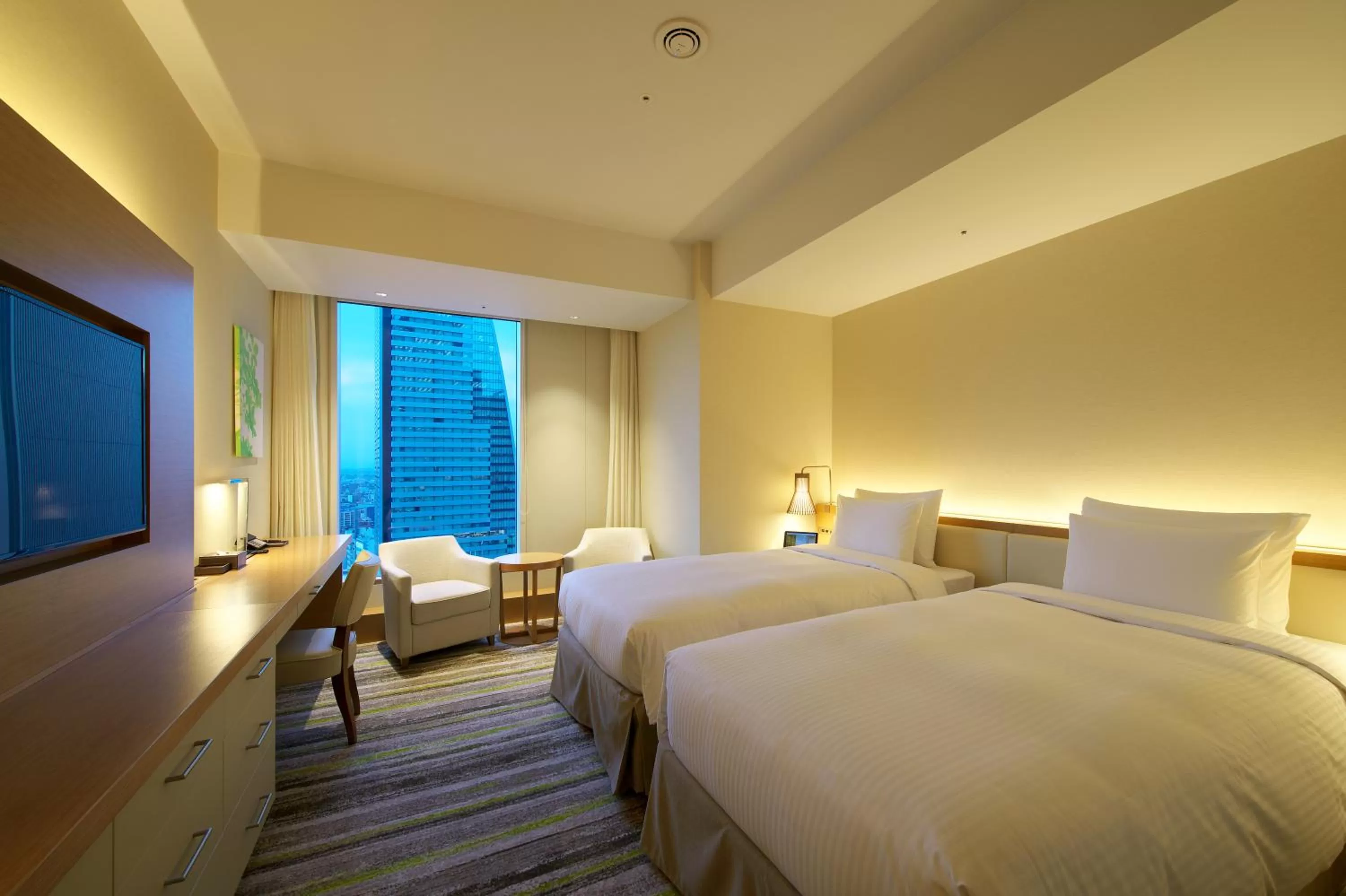 Photo of the whole room, Bed in Nagoya JR Gate Tower Hotel