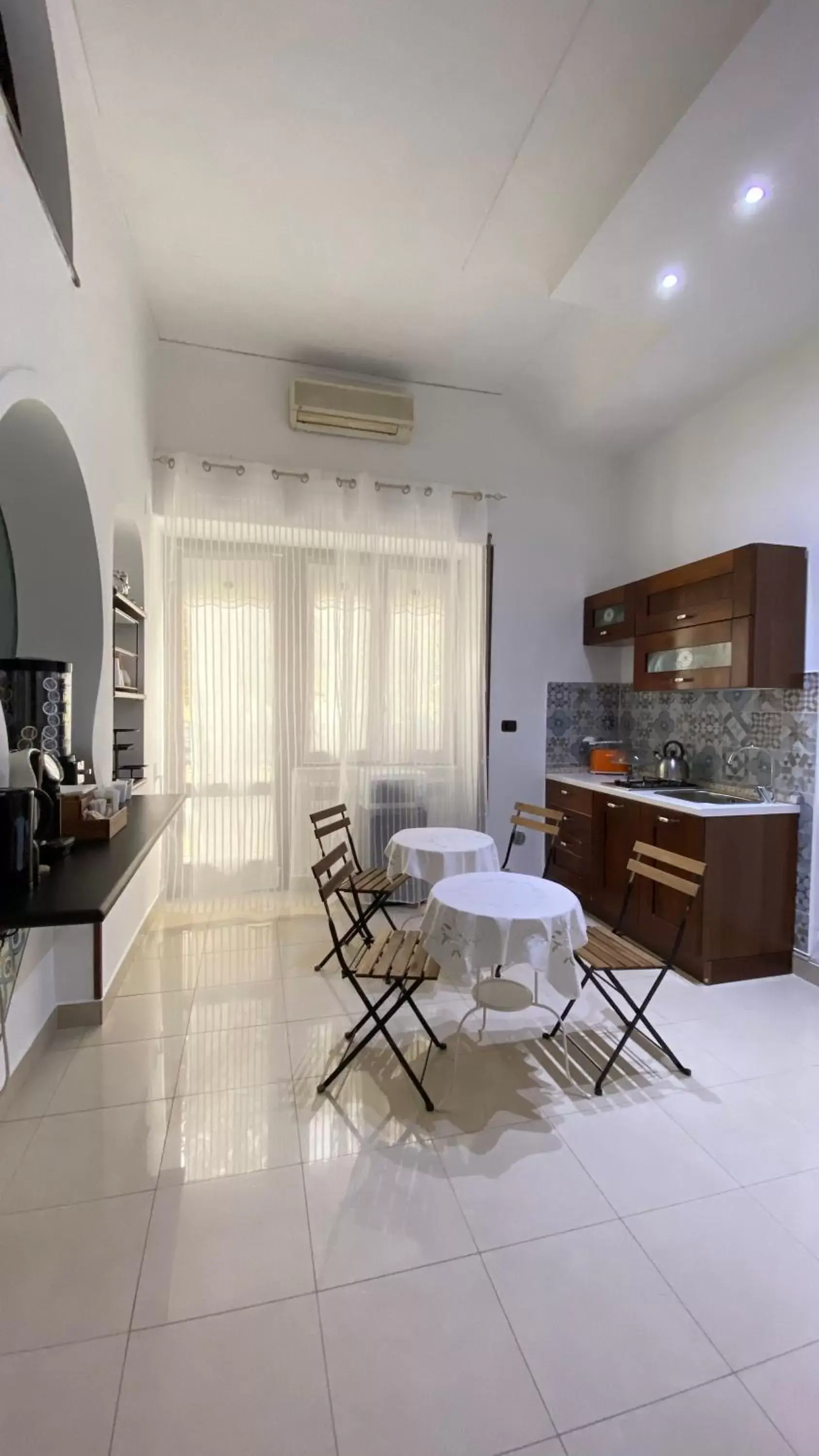 Kitchen or kitchenette, Dining Area in loft style taverna