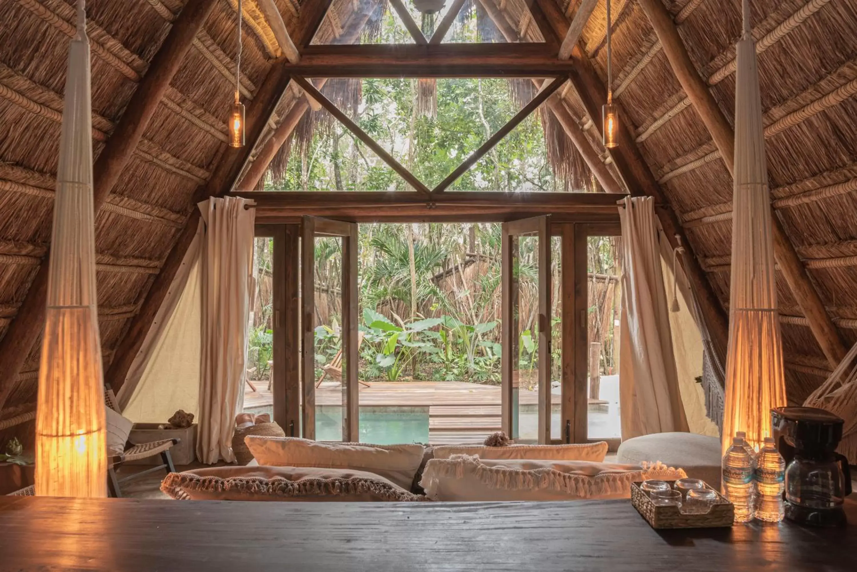 View (from property/room), Bed in Naya Bacalar