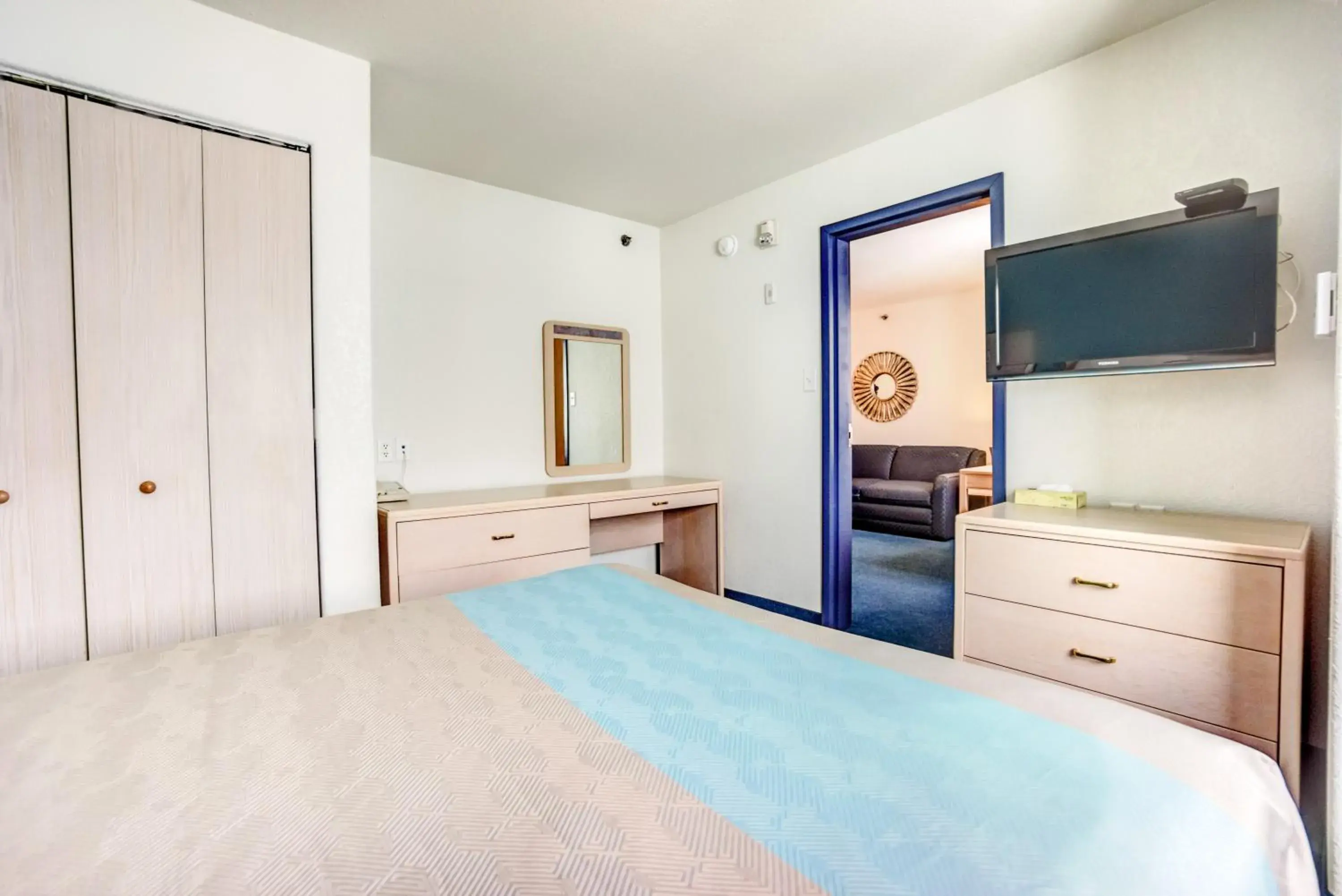 Bedroom, Bed in Motel 6-Red Deer, AB Bedroom, Bed in Motel 6-Red Deer, AB