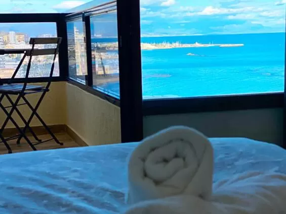 Balcony/Terrace in Benalmadena ALOHA PLAYA SEA VIEW LOFT