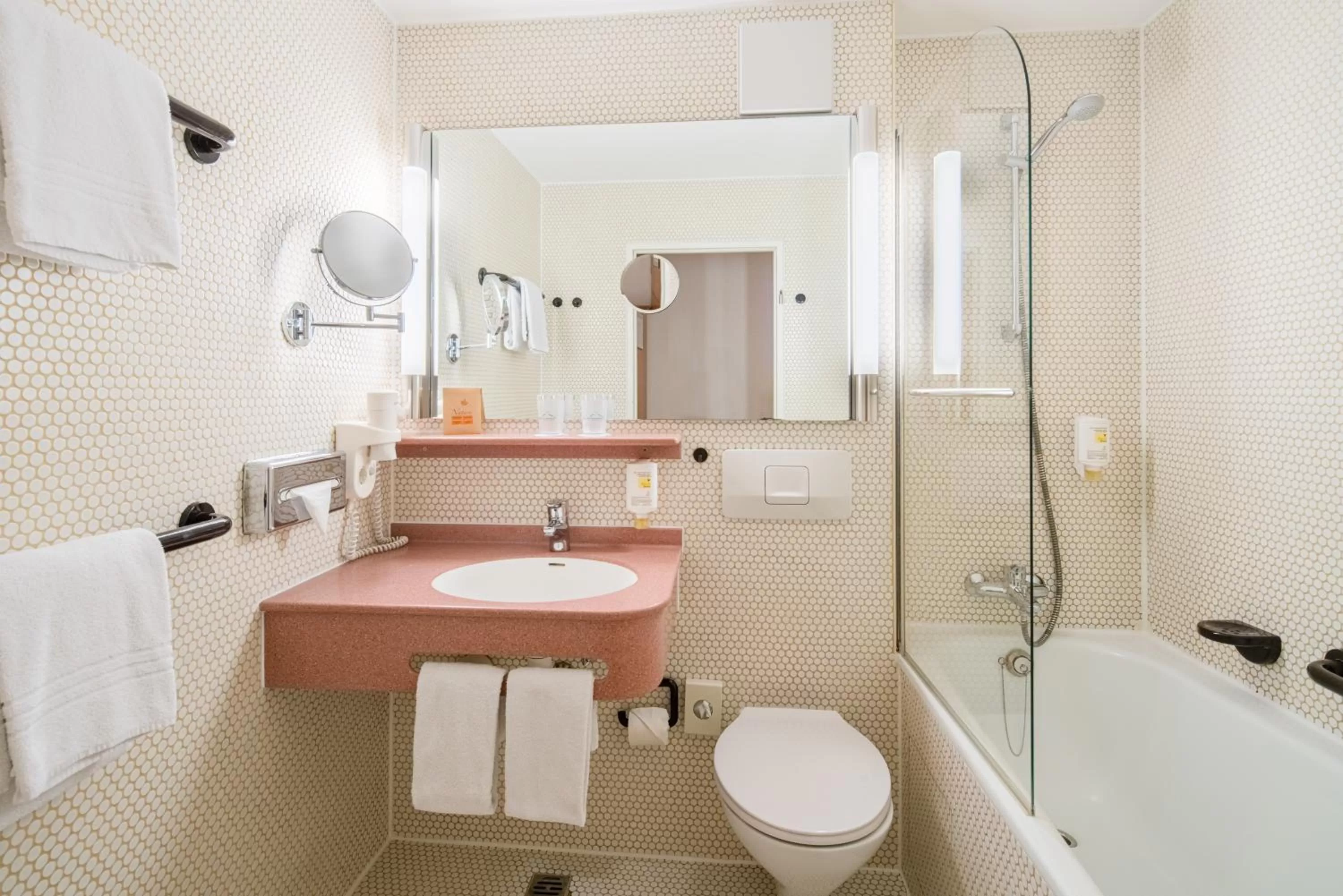 Toilet in Hotel Am Nockherberg