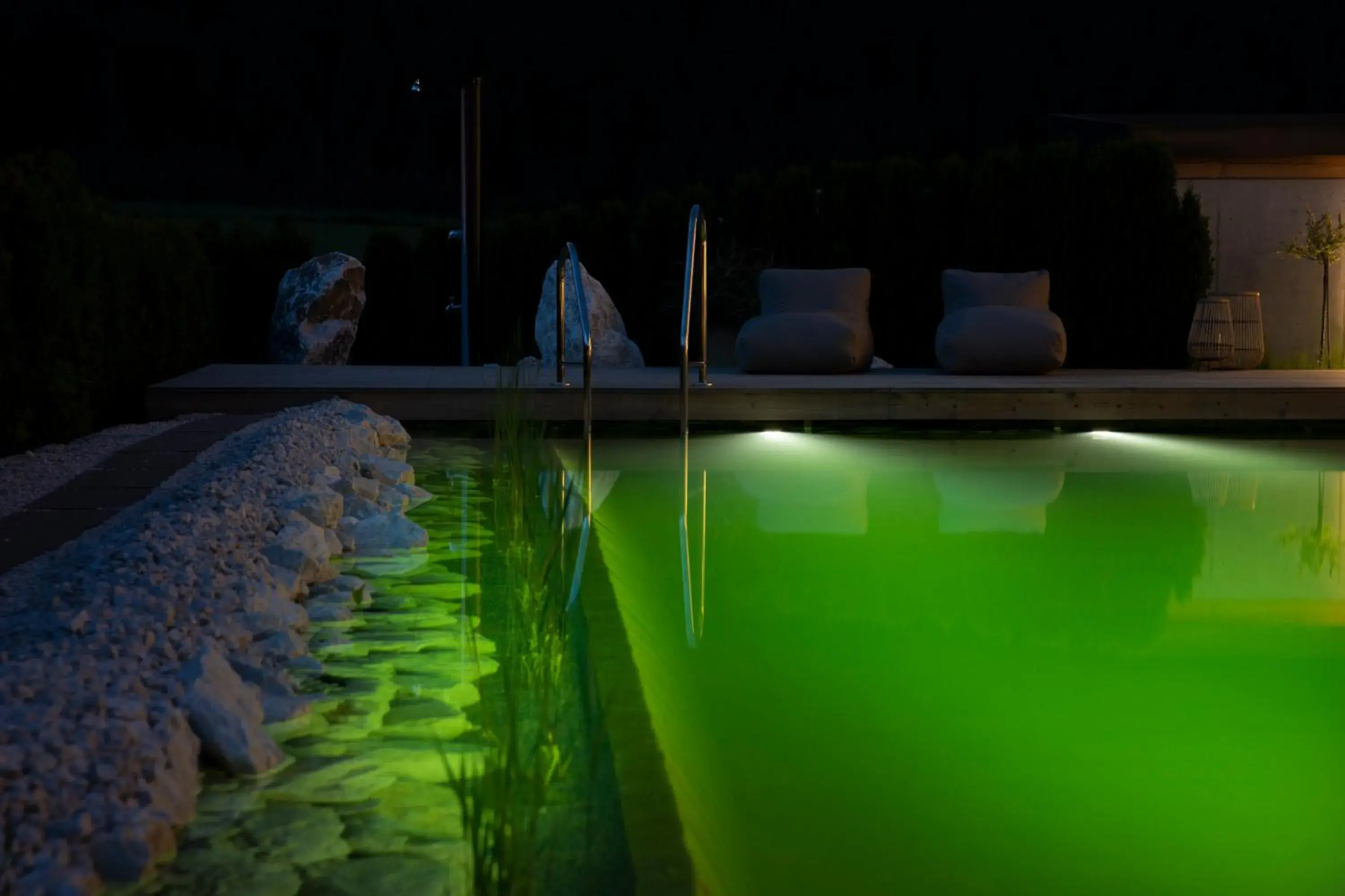 Night, Swimming Pool in Hotel Heigenhauser Superior