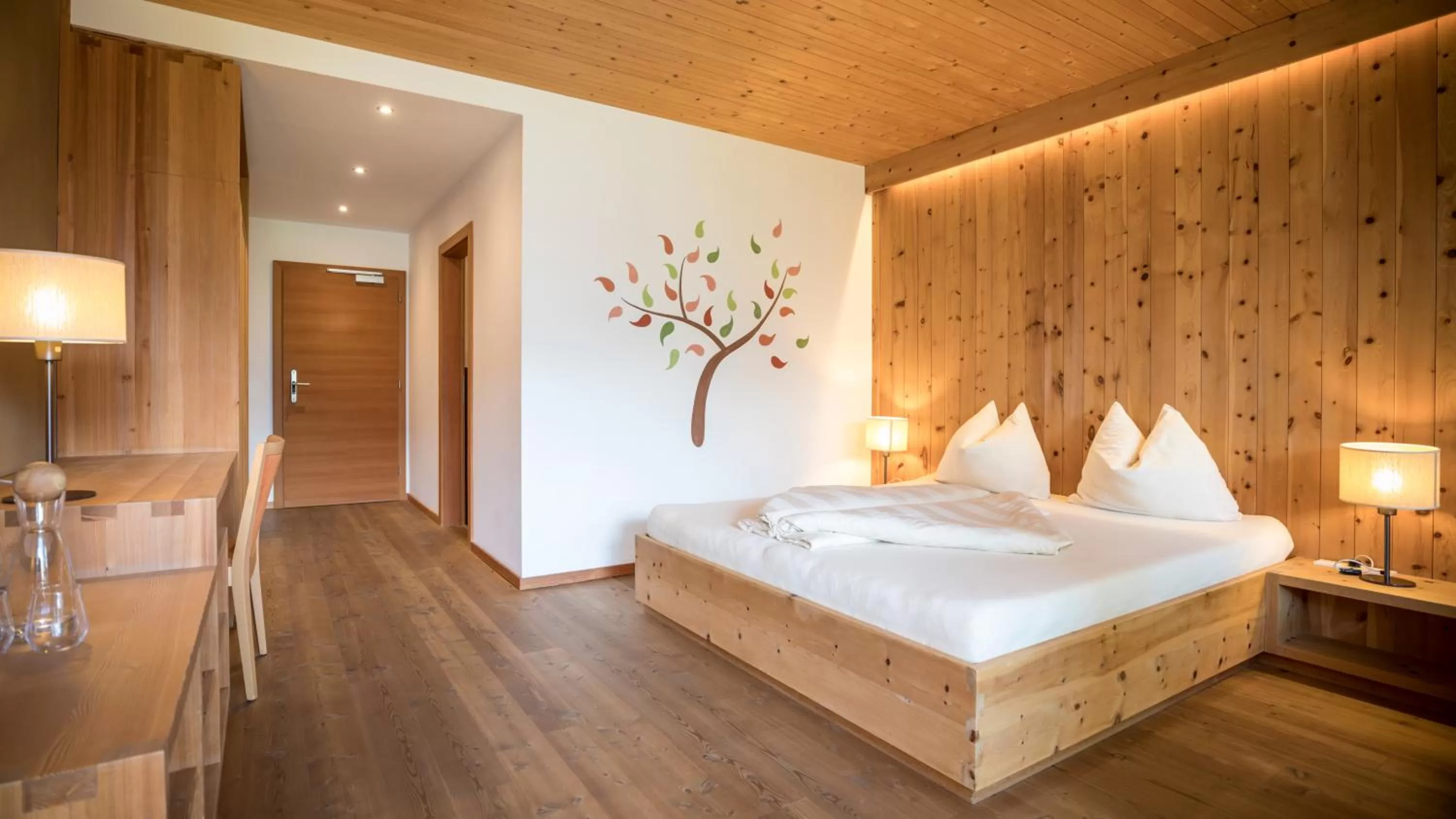 Bed in Biohotel theiner's garten